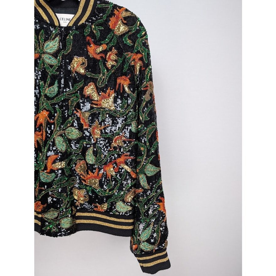 Celine o1rshd1 Teddy Souvenir Jacket Dark Flower in Multicolor Size US M / EU 48-50 / 2 - 4 Thumbnail