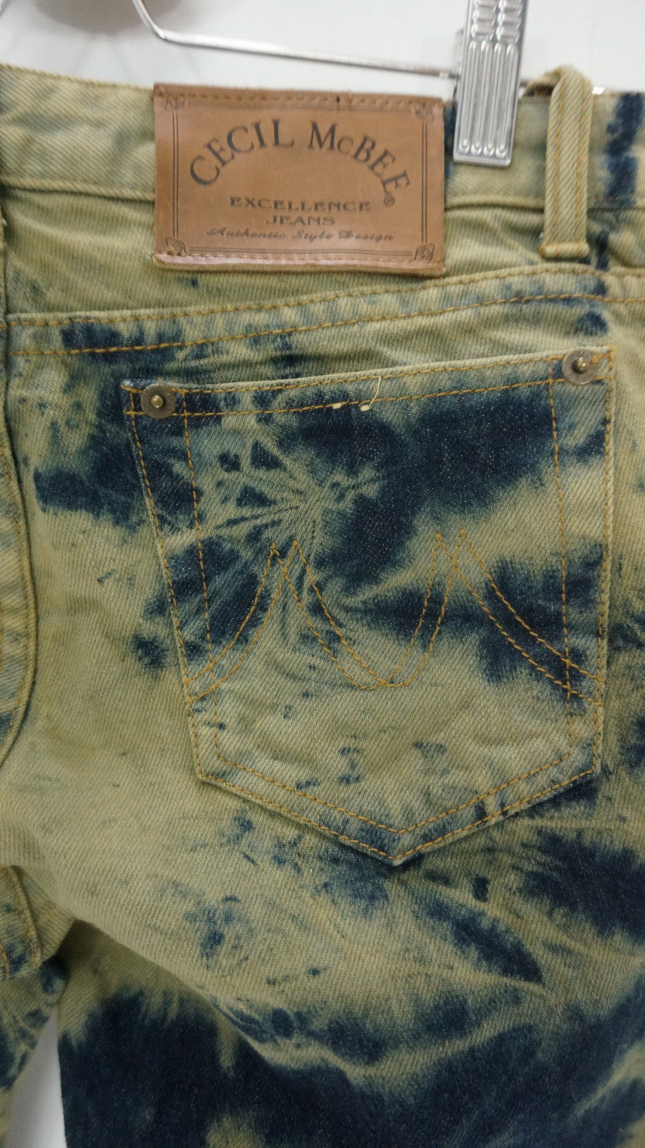 Japanese Brand 🔥 Cecil McBee Acid Wash Flared Women's Jeans Size 27" / US 4 / IT 40 - 6 Thumbnail