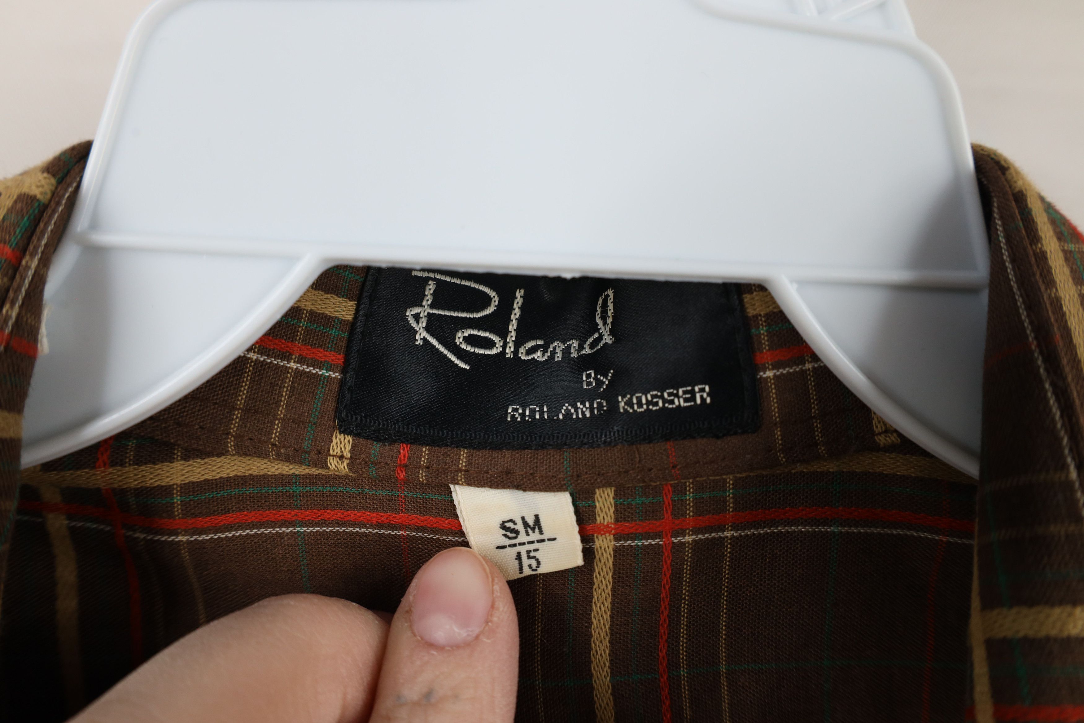 Vintage Vintage 60s 70s Streetwear Collared Button Shirt Plaid Size US S / EU 44-46 / 1 - 7 Thumbnail