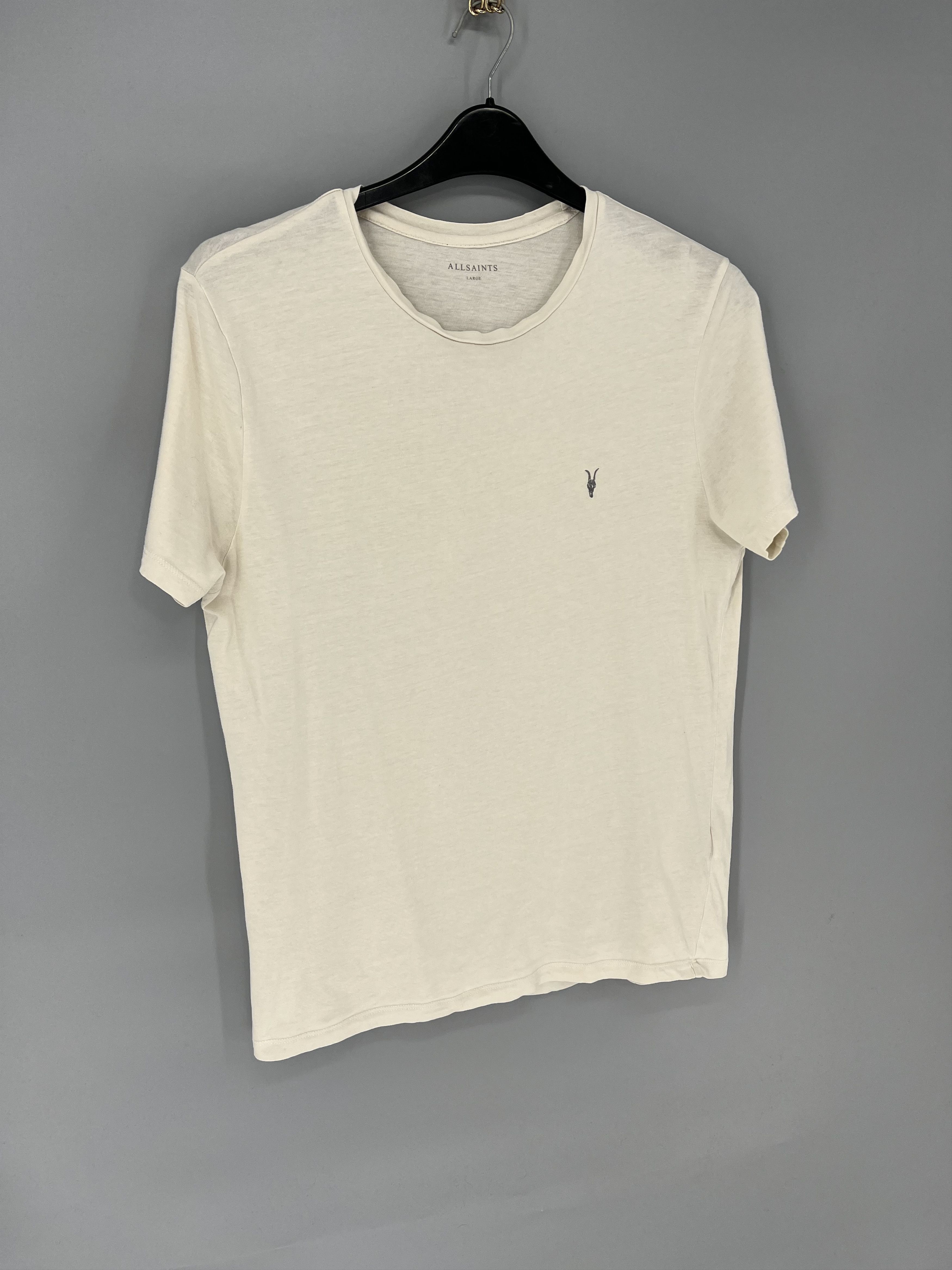 Allsaints Vintage Basic Allsaints Mini Logo Basic Tee Old Money Size US L / EU 52-54 / 3 - 2 Thumbnail