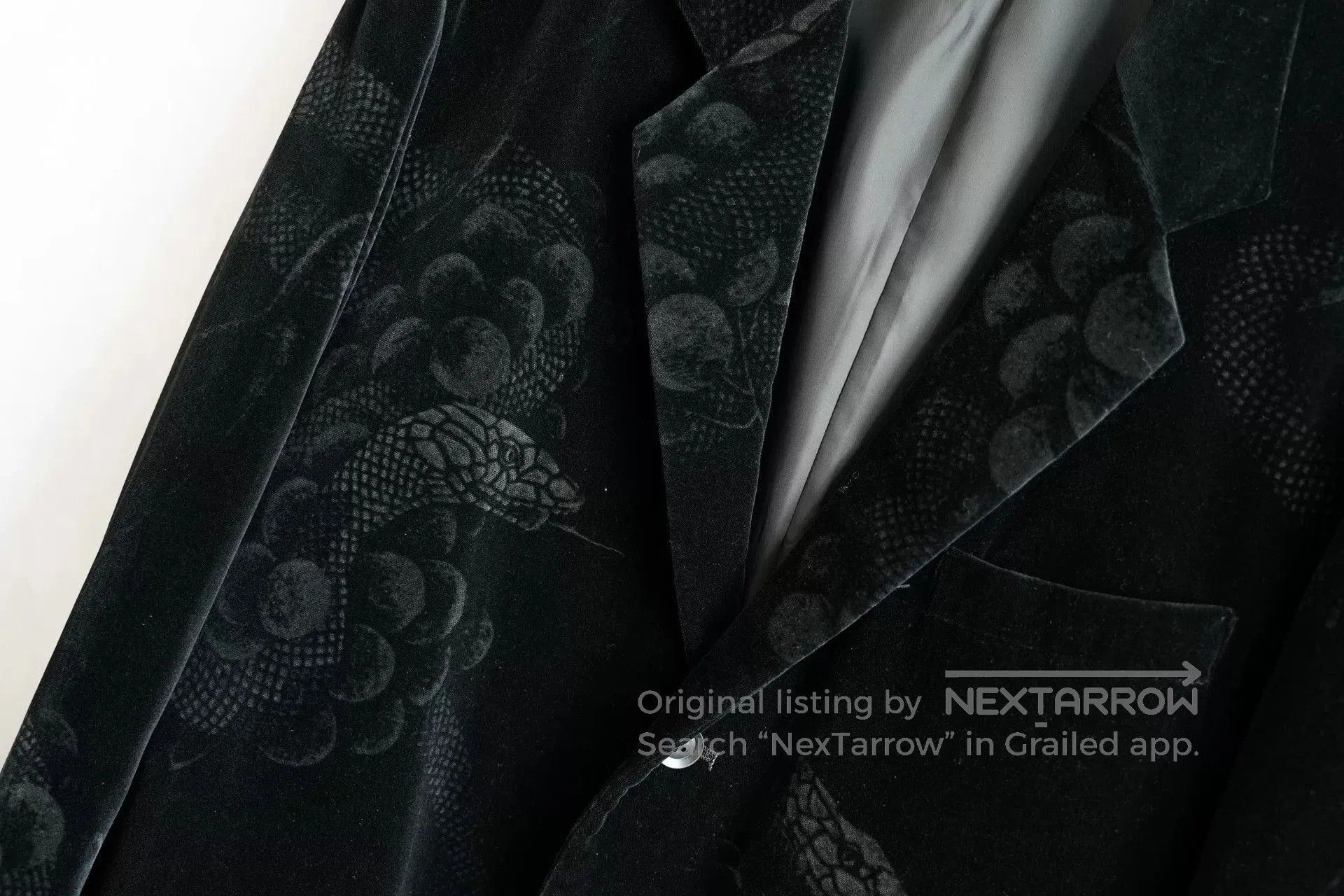 Yohji Yamamoto yohji yamamoto velvet jacket with grapes design. Size US M / EU 48-50 / 2 - 6 Thumbnail
