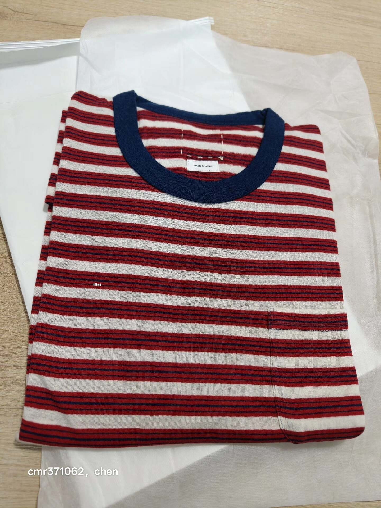 visvim 26SS Mondo Border Fine Wool Tee