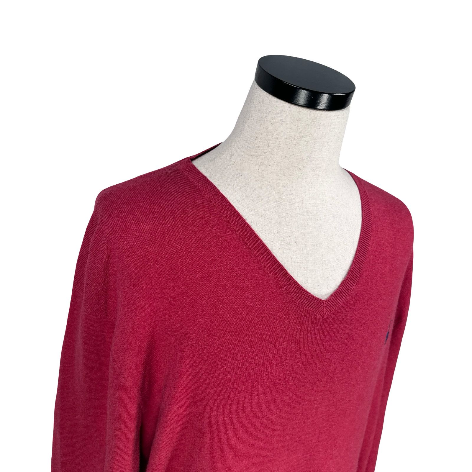 Polo Ralph Lauren Polo Ralph Lauren Sweater Men’s 2XL Red Pima Cotton V-Neck Size US XXL / EU 58 / 5 - 2 Thumbnail