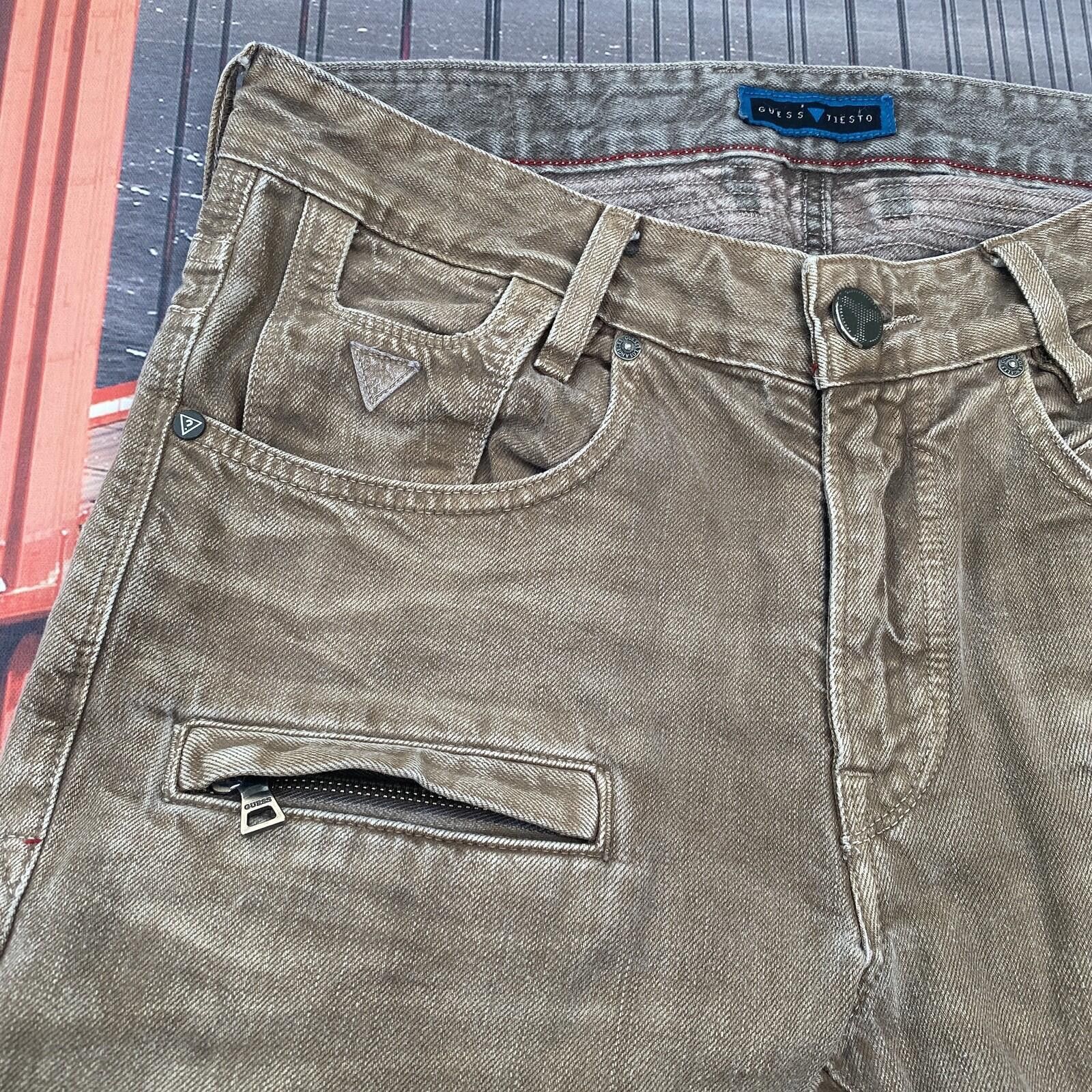 Guess Guess Tiesto Collection Moto Jeans Mens 31 Slim Tapered Size US 38 / EU 54 - 6 Thumbnail