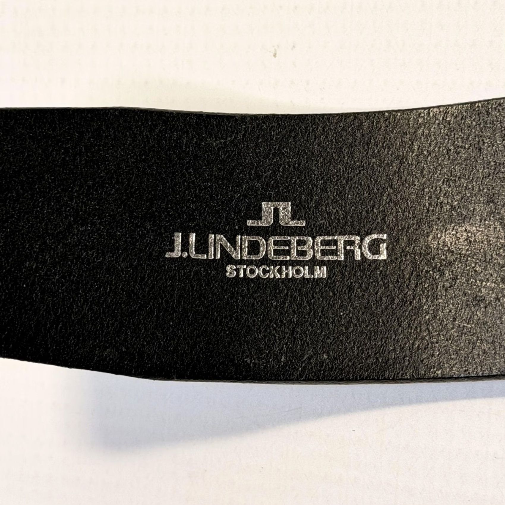 J.Lindeberg J.Lindeberg Belt Mens 34 Leather Made in Italy Buckle Sculptural Buckle Black Dress Belt Mens 34 Leather Size 34 - 5 Thumbnail
