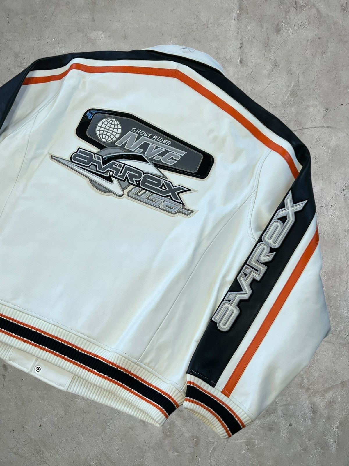 Avirex Avirex Ghost Rider Leather Jacket Size US XXL / EU 58 / 5 - 8 Thumbnail