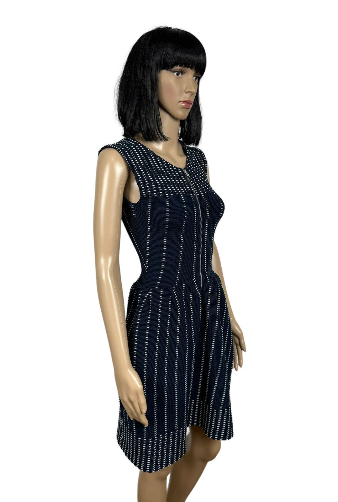 Maje Maje Romuald Striped Jacquard Mini Dress size 1 Size S / US 4 / IT 40 - 3 Thumbnail