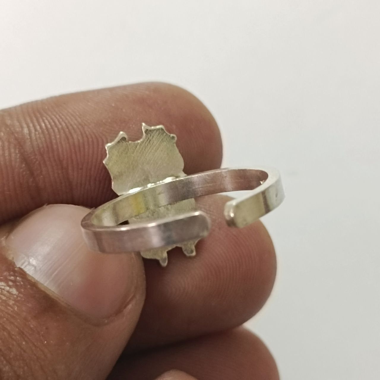 Handmade 925 sterling silver adjustable scarab beetle ring Egyptian Size ONE SIZE - 9 Thumbnail