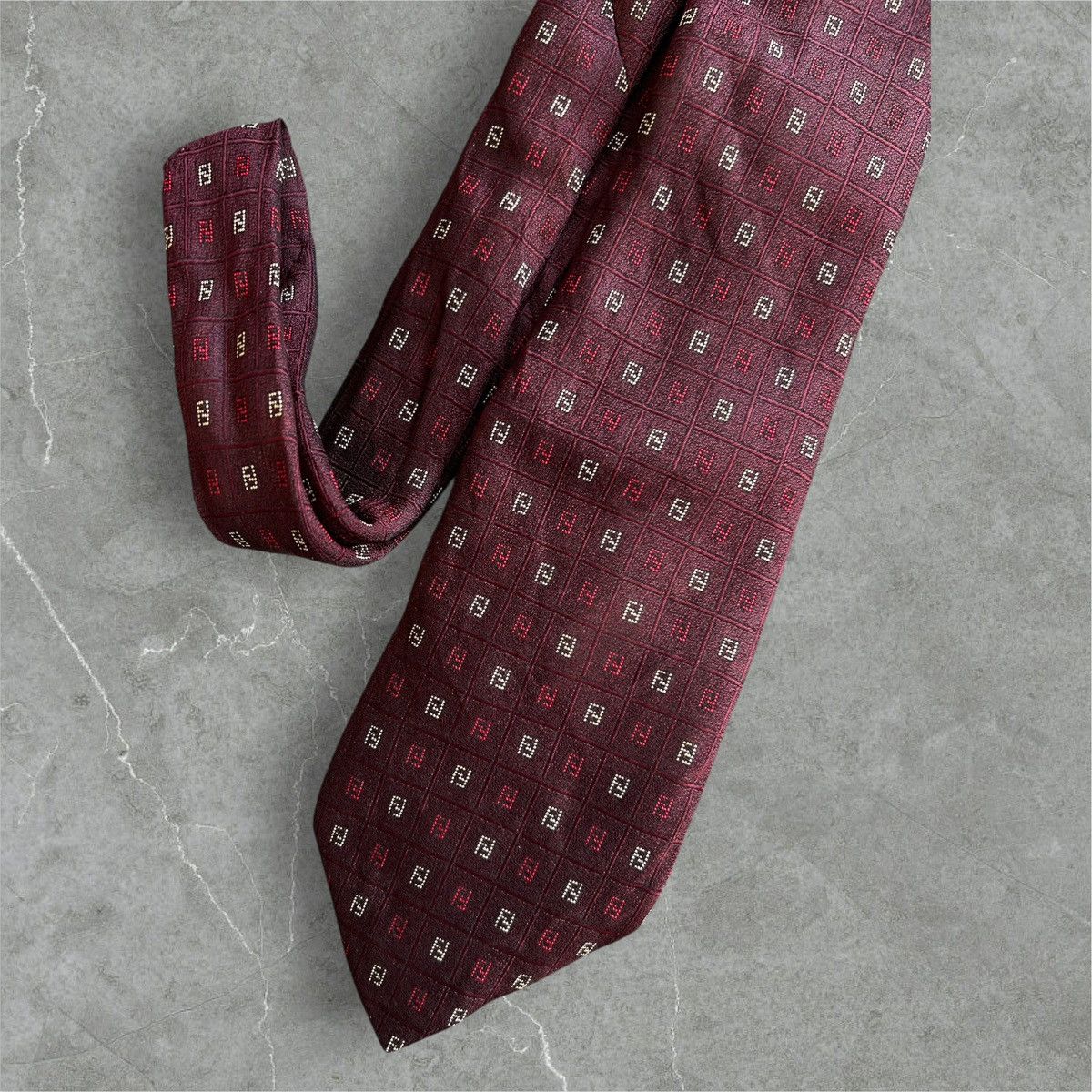 Fendi Lot of 3 LUXURY DESIGNERS Silk Neckties III Size ONE SIZE - 4 Thumbnail