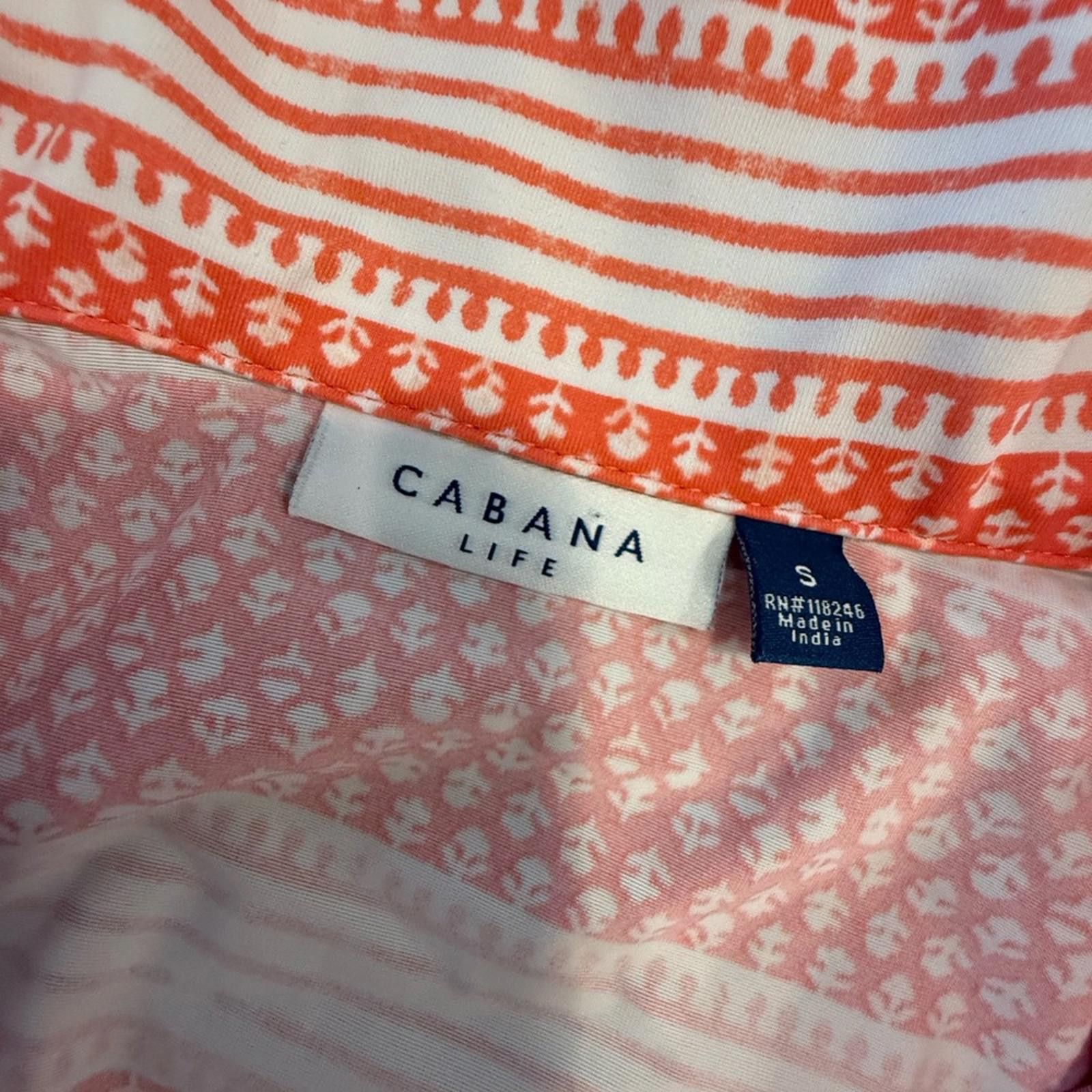 Other Cabana Life floral striped soft stretch midi short dress SM Size S / US 4 / IT 40 - 7 Thumbnail