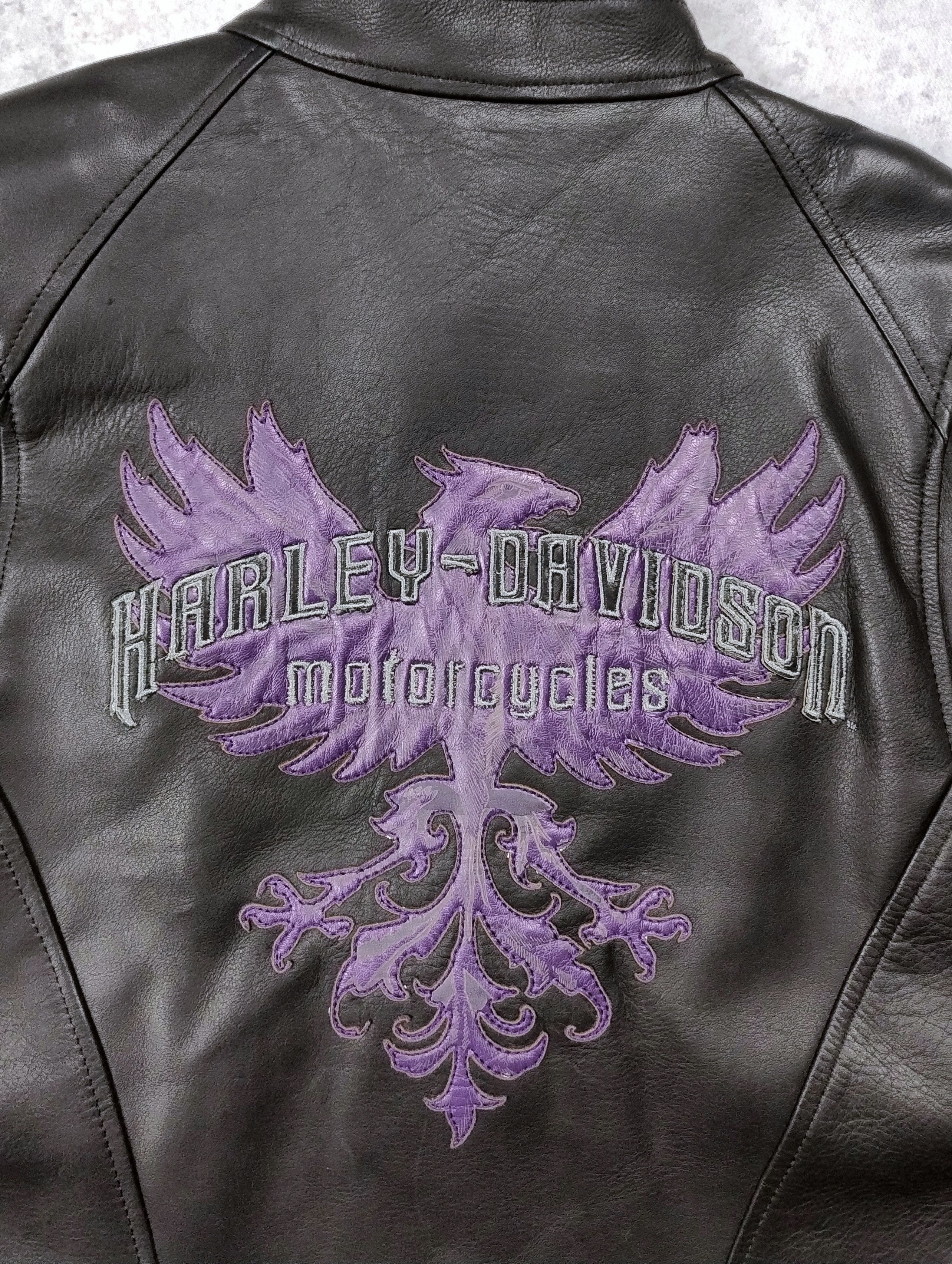 Harley Davidson Harley-Davidson leather jacket moto rising phoenix vintage M Size M / US 6-8 / IT 42-44 - 6 Thumbnail