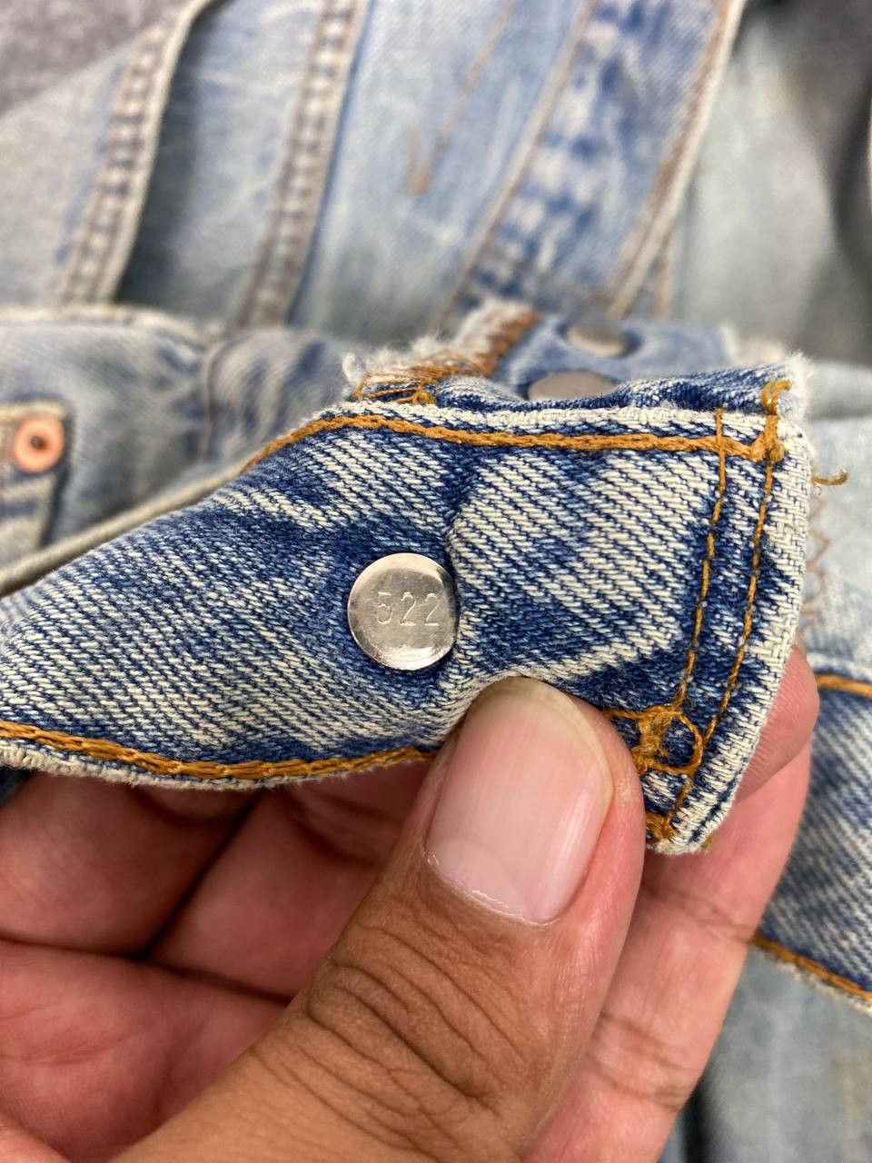 Levi's vintage levis 501 slightly distressed denim nice design Size US 36 / EU 52 - 14 Thumbnail