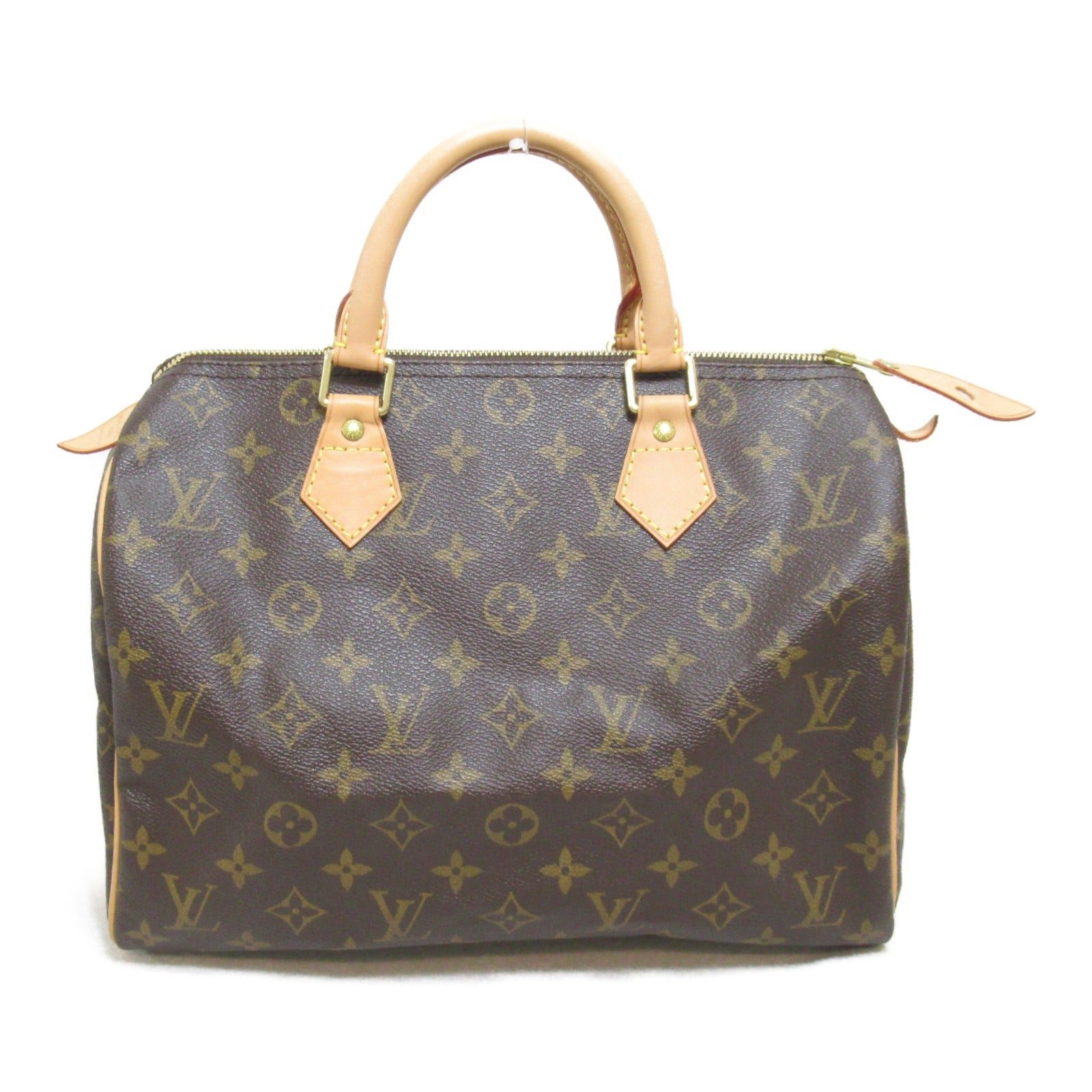 Louis Vuitton Louis Vuitton Speedy 30 Handbag Coated Canvas Monogram Brown Size ONE SIZE - 1 Thumbnail