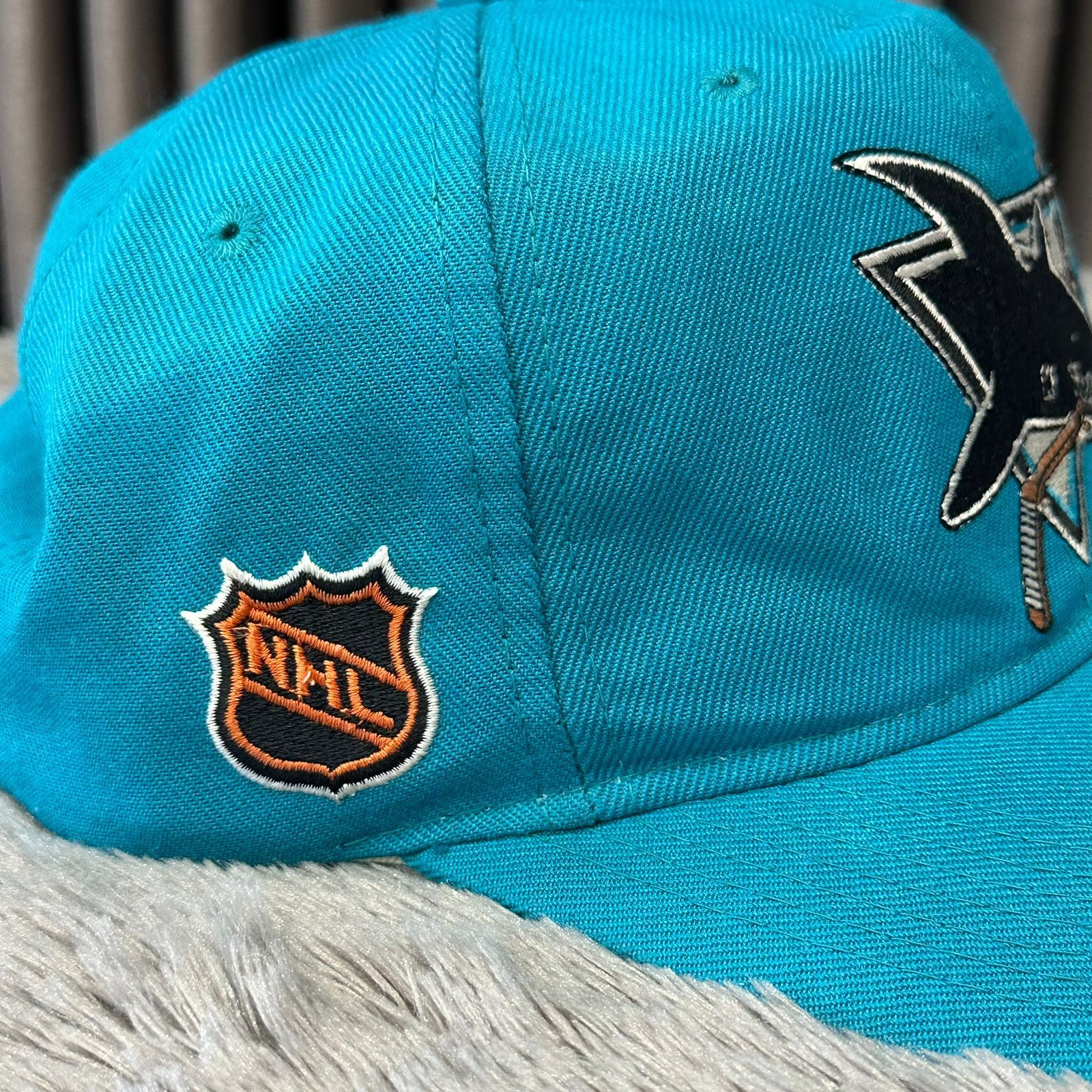 NHL Rare NHL San Jose Sharks Srilanka Vintage Hat Size ONE SIZE - 3 Thumbnail