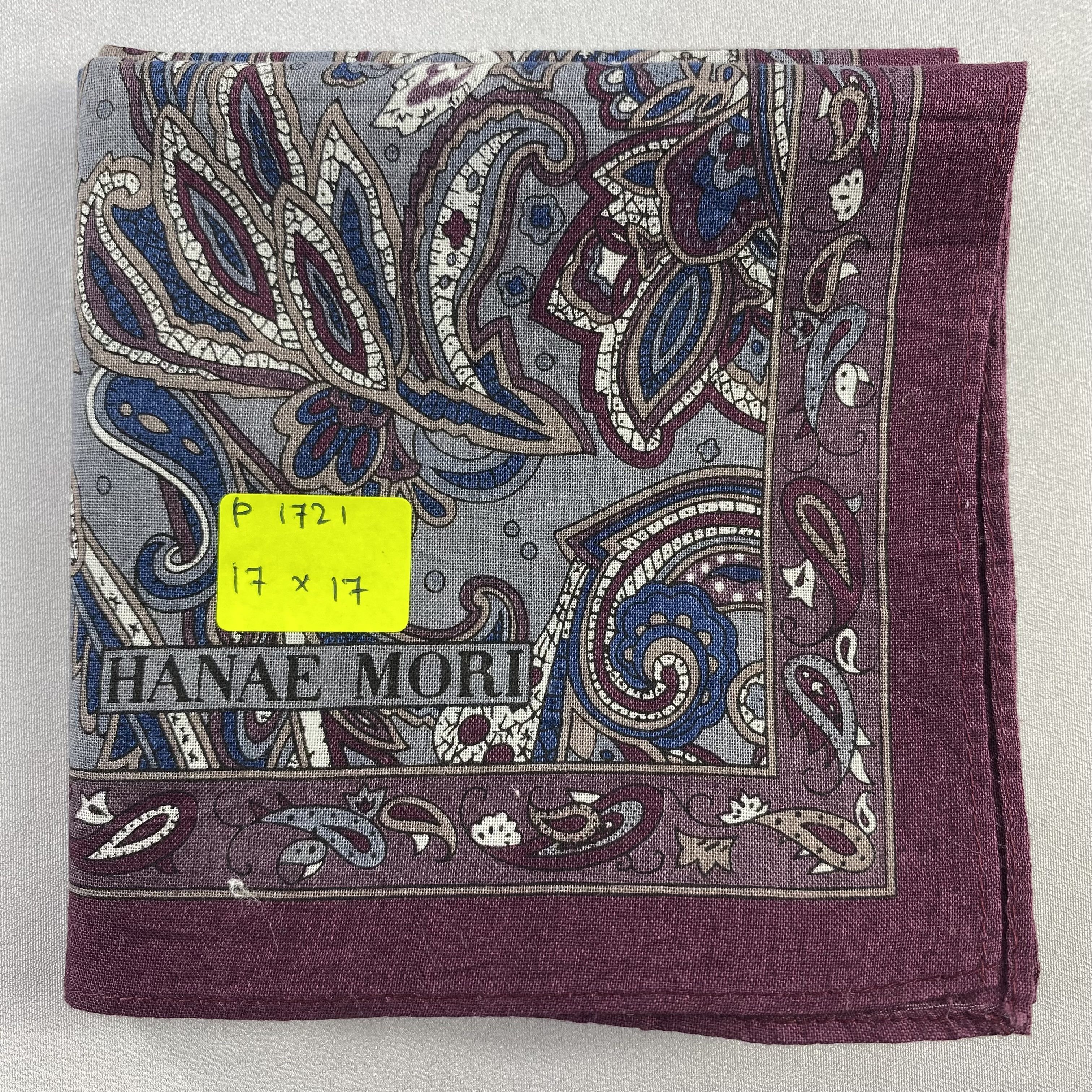 Hanae Mori × Vintage Hanae Mori Neckerchief / Bandana / Handkerchief-P1721 Size ONE SIZE - 5 Thumbnail