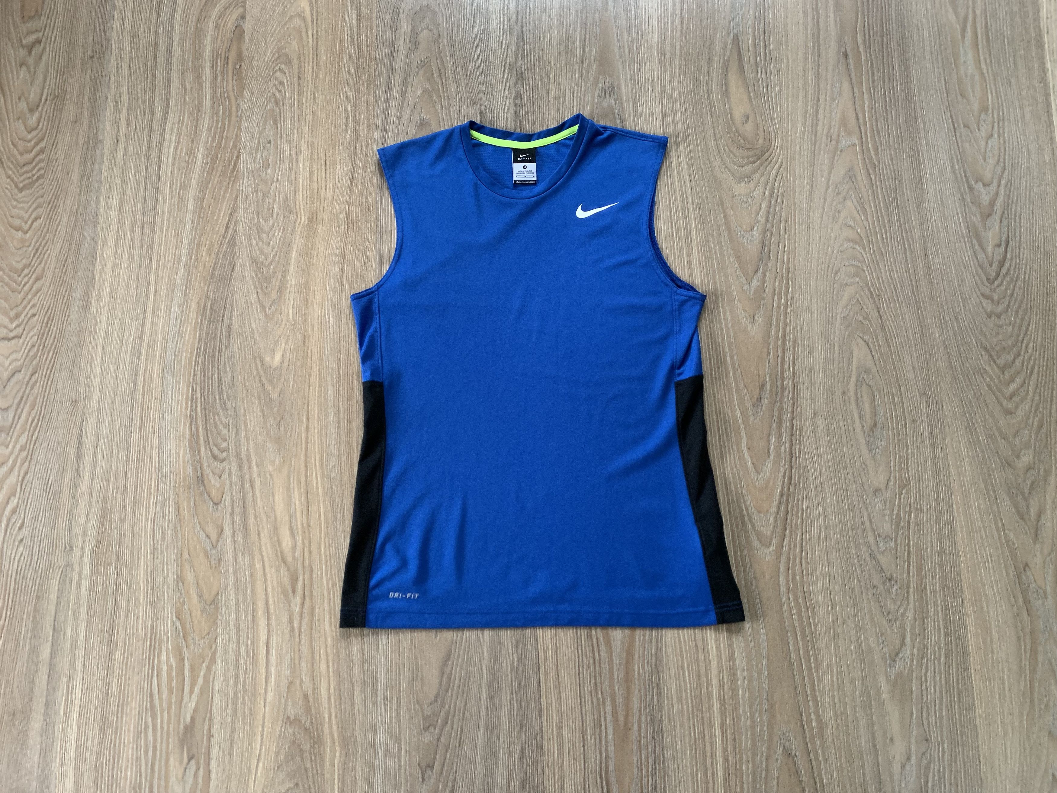 Nike Nike Training Blue Tank Top Sleeveless T Shirt Size US M / EU 48-50 / 2 - 1 Thumbnail
