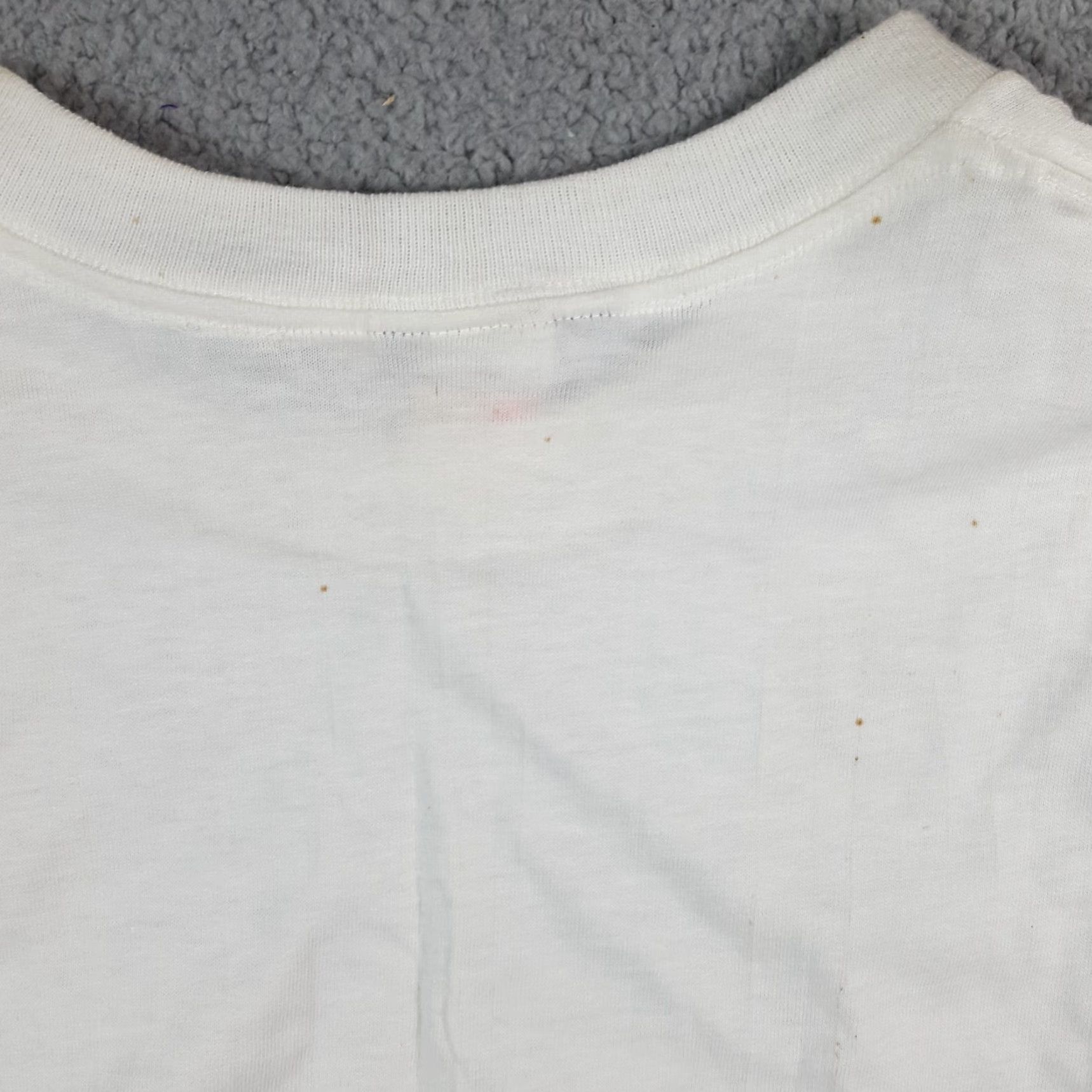 Express VINTAGE Y2K Express Bleus Logo T-Shirt Size XS Blue Denim Spell Out USA Made Mens Size US XS / EU 42 / 0 - 4 Thumbnail