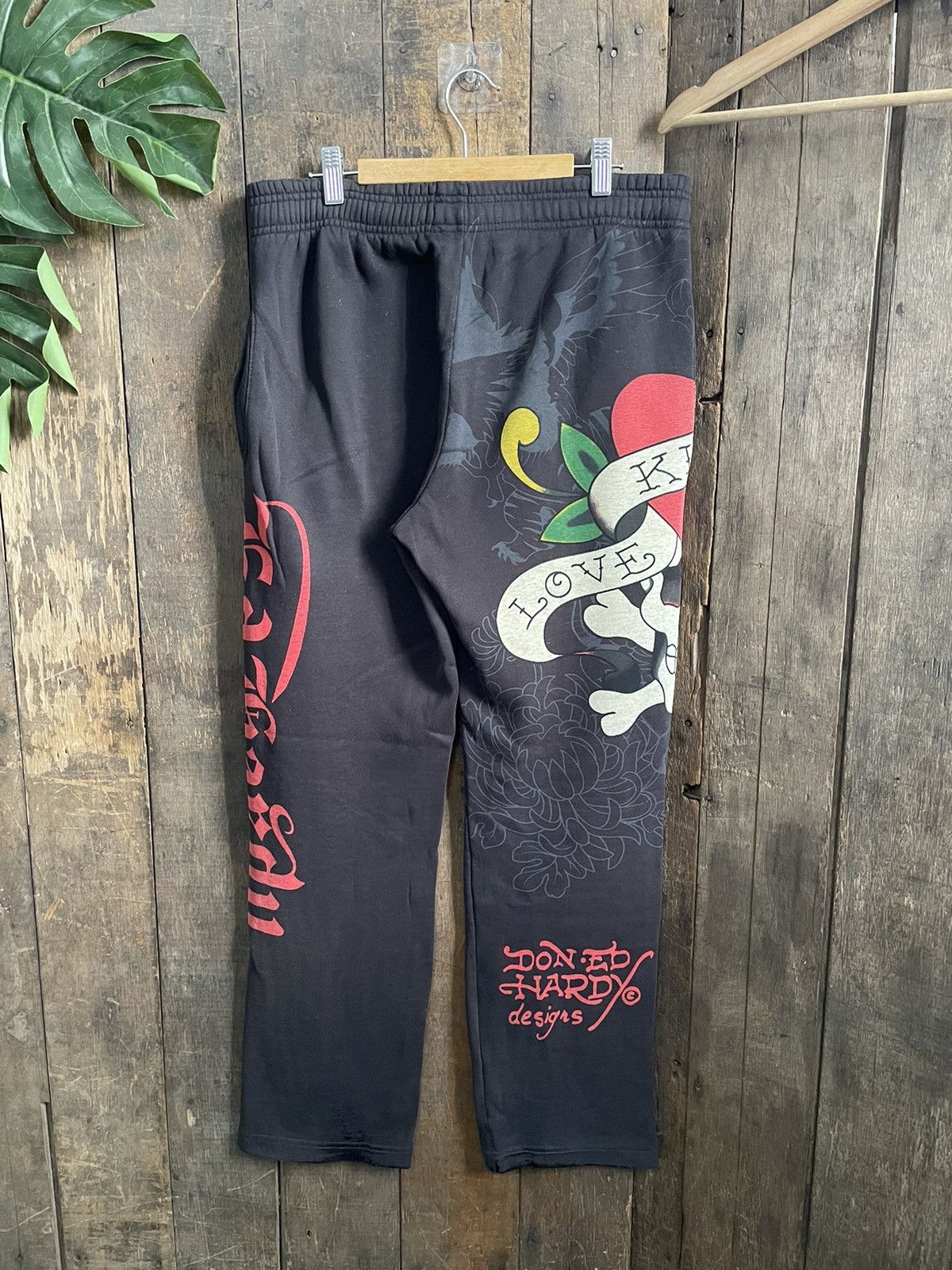 Ed Hardy × Vintage Ed Hardy Skull sweatpant Size US 34 / EU 50 - 2 Thumbnail
