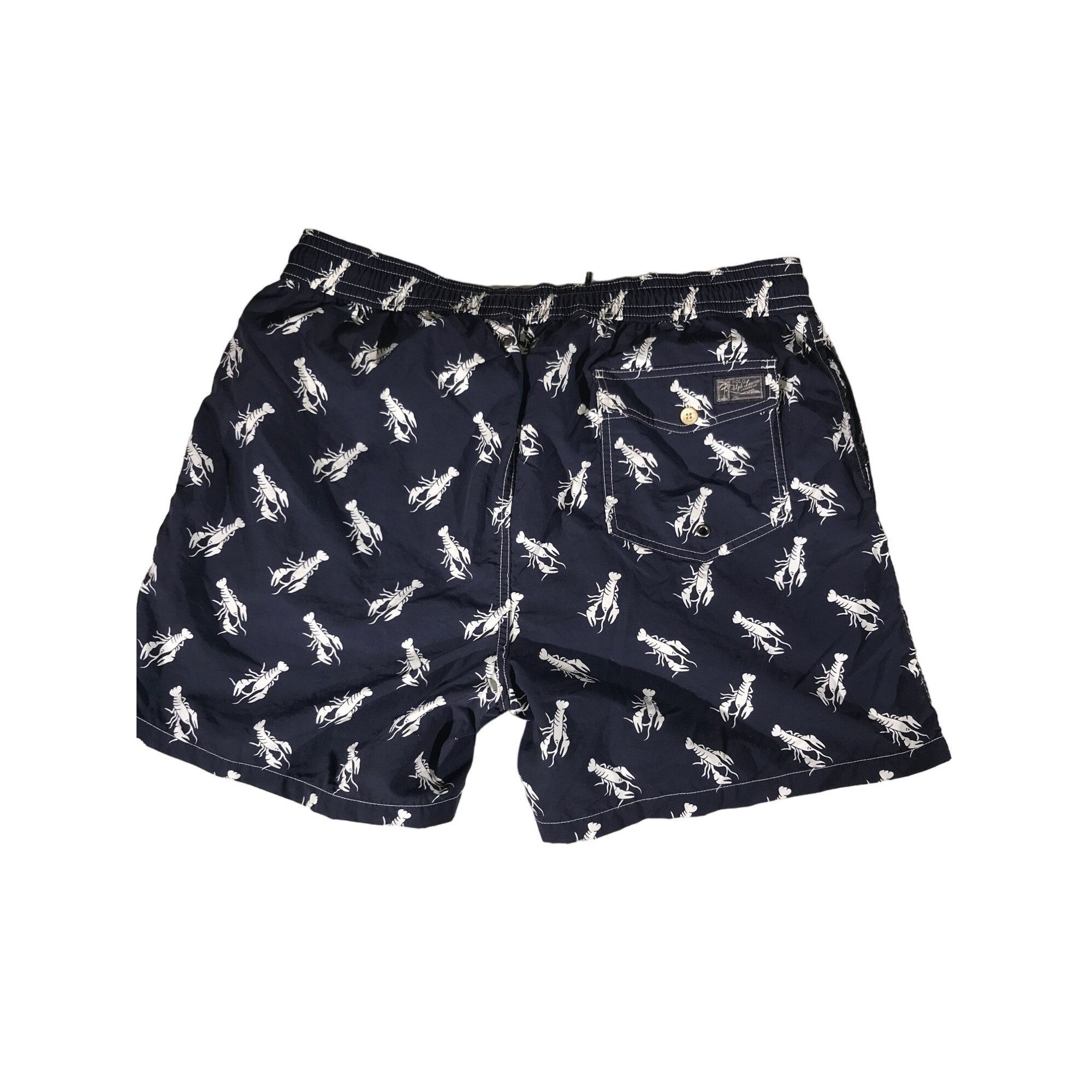 Polo Ralph Lauren Men's Navy and White Lobster Print Polo Ralph Lauren Trunks Size US 40 / EU 56 - 2 Thumbnail