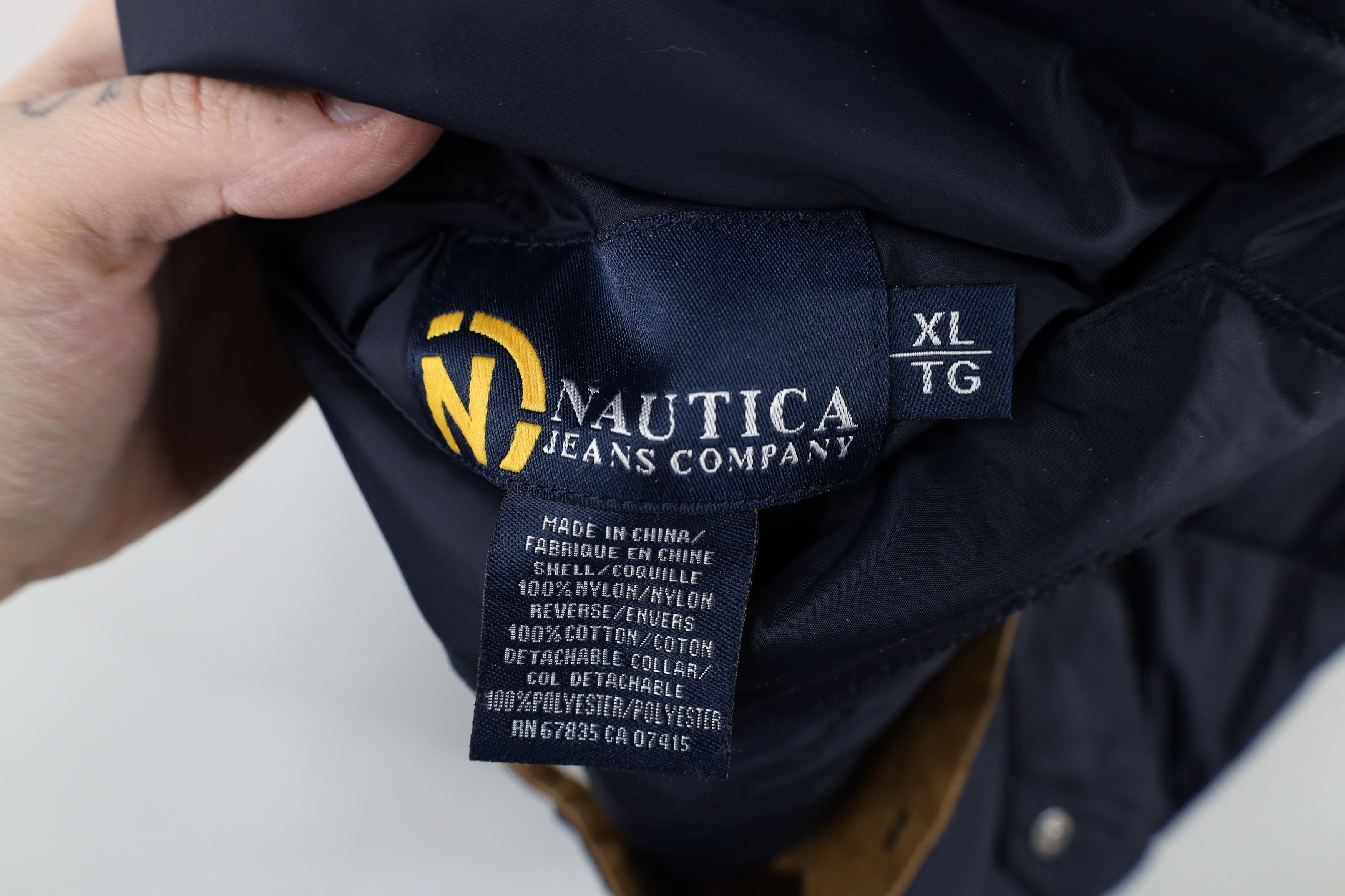 Nautica × Vintage Vintage 90s Nautica Reversible Corduroy Puffer Vest Jacket Size US XL / EU 56 / 4 - 5 Thumbnail