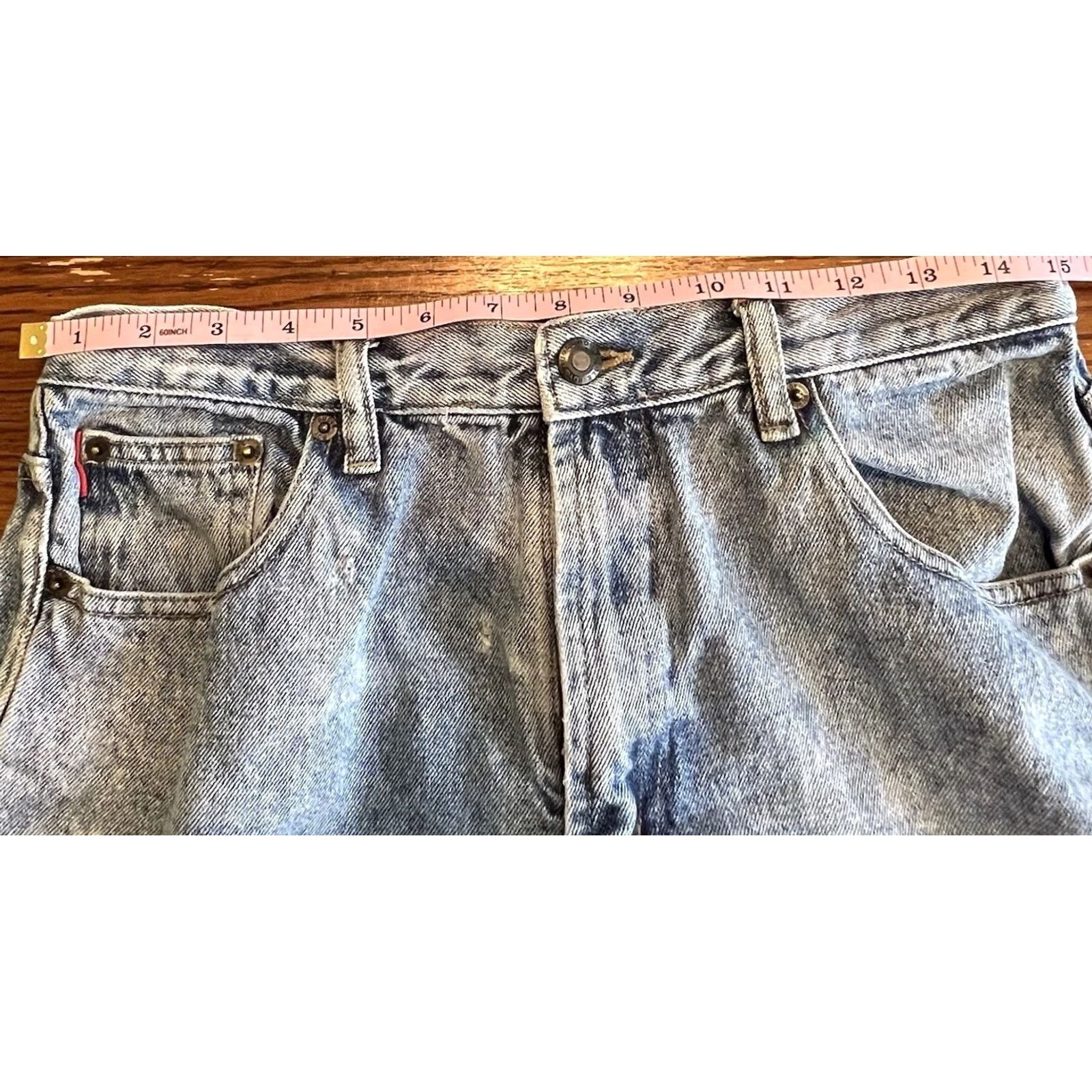 Bugle Boy VINTAGE Bugle Boy Jeans 32x30 Men Light Wash 90s Faded Denim Relaxed Straight Jeans Mens Regular Blue 5-Pocket Size US 32 / EU 48 - 5 Thumbnail