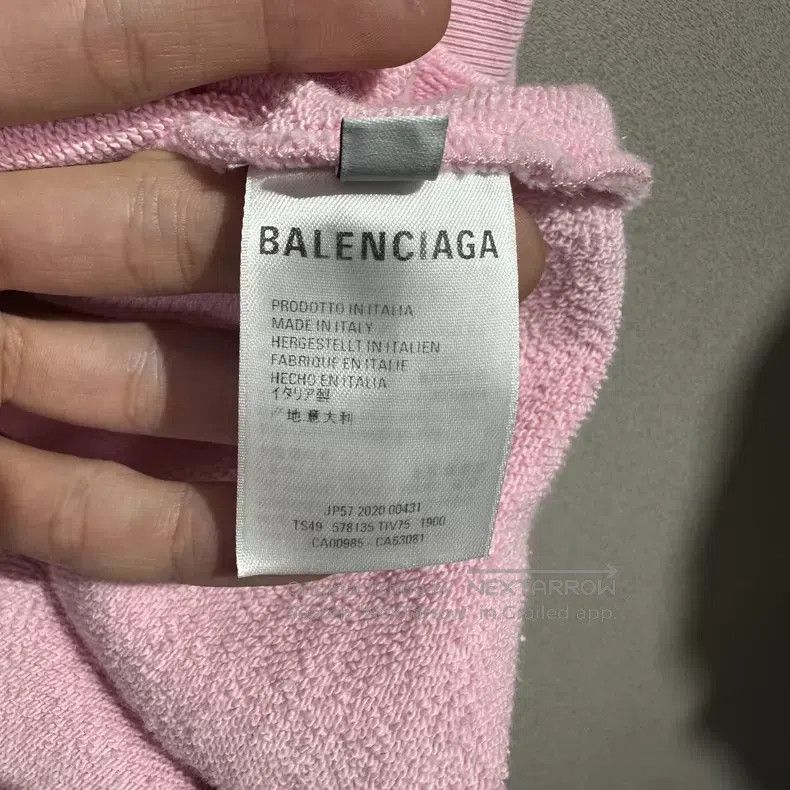 Balenciaga Balenciaga Pink Crew Neck Sweatshirt Size US XS / EU 42 / 0 - 5 Thumbnail