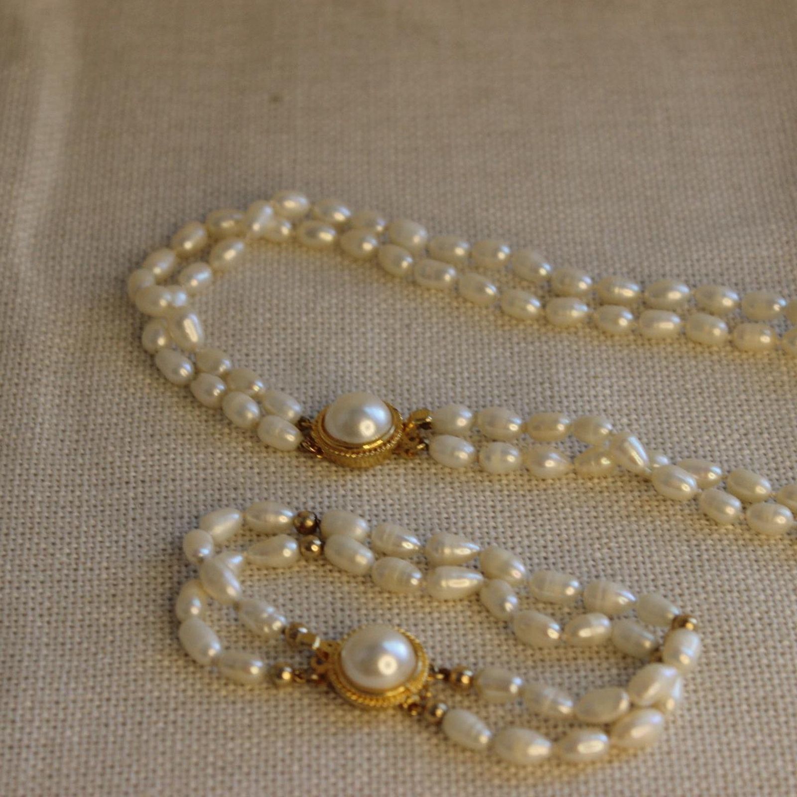 Other Vintage pearl necklace bracelet Size ONE SIZE - 4 Thumbnail