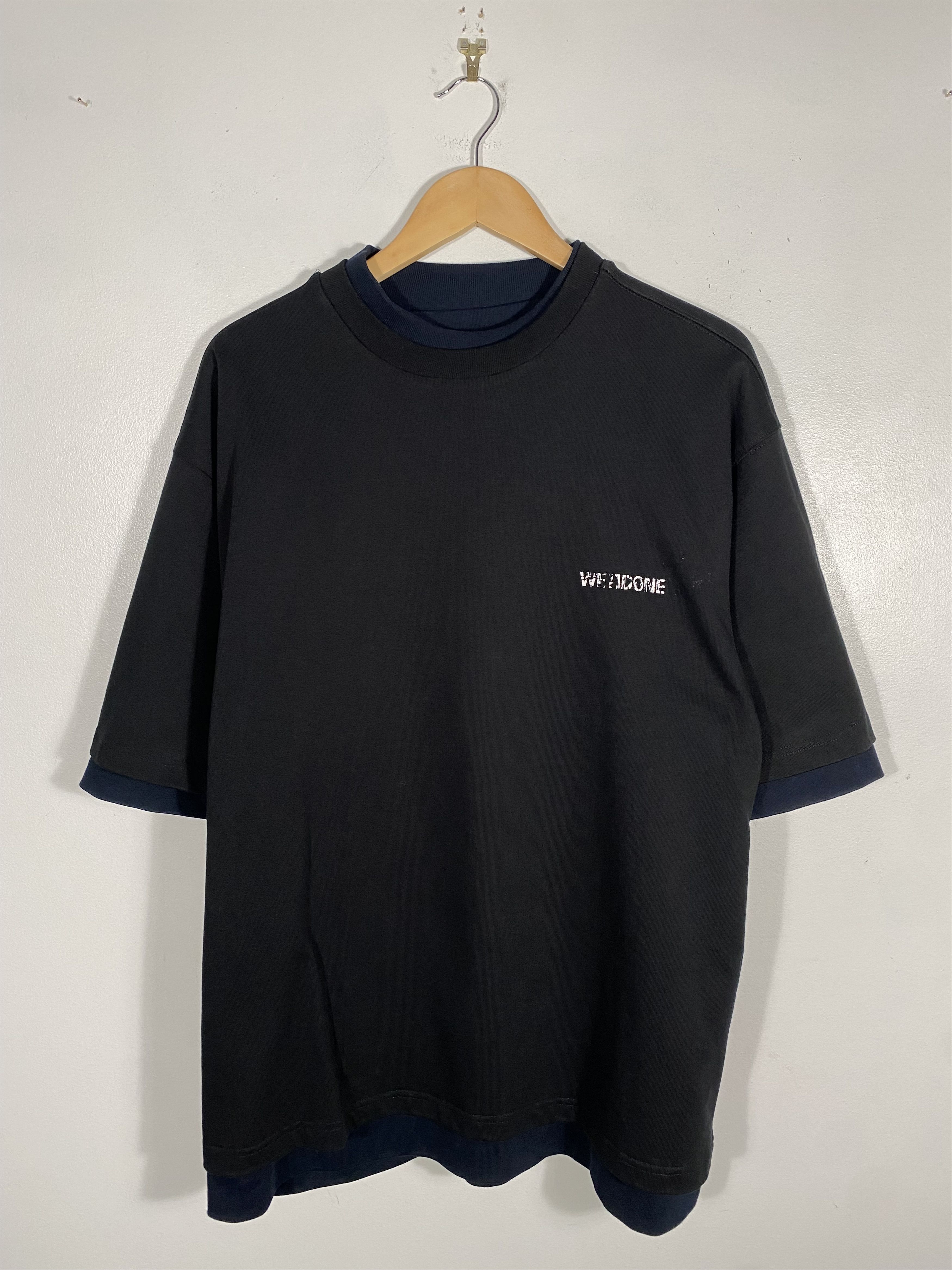 WE11DONE WE11DONE Black And Navy Reversible Gig T-shirt Size US XL / EU 56 / 4 - 5 Thumbnail