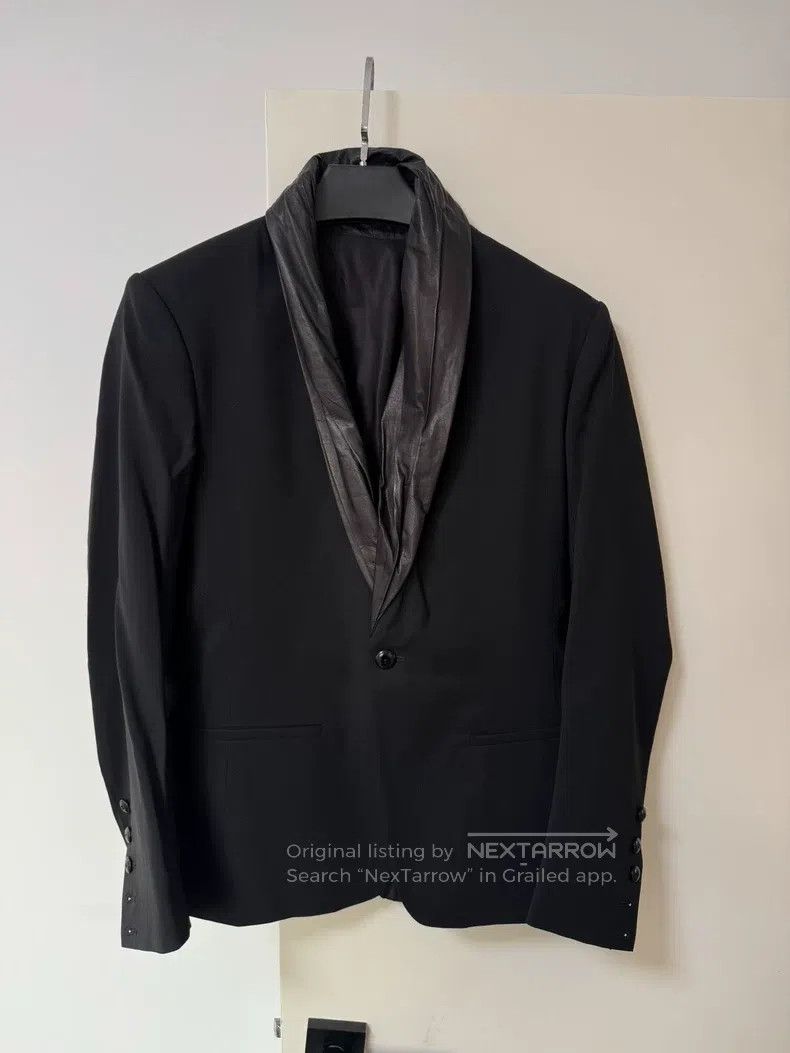 Rick Owens Rick Owens Ruffled green collar blazer jacket Size US M / EU 48-50 / 2 - 1 Thumbnail