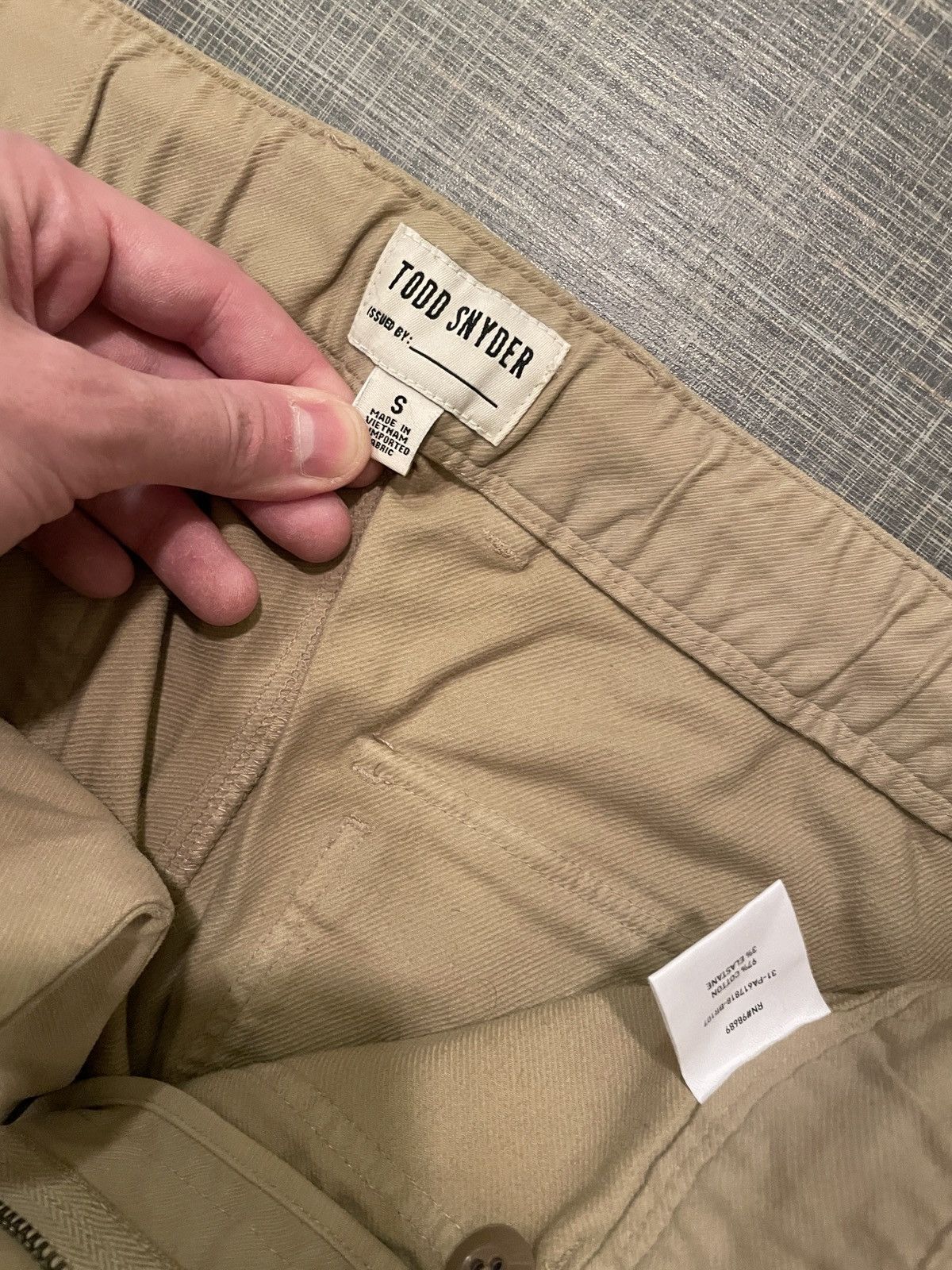 Todd Snyder Todd Snyder Cotton Joggers Sand - Small Size US 30 / EU 46 - 3 Thumbnail