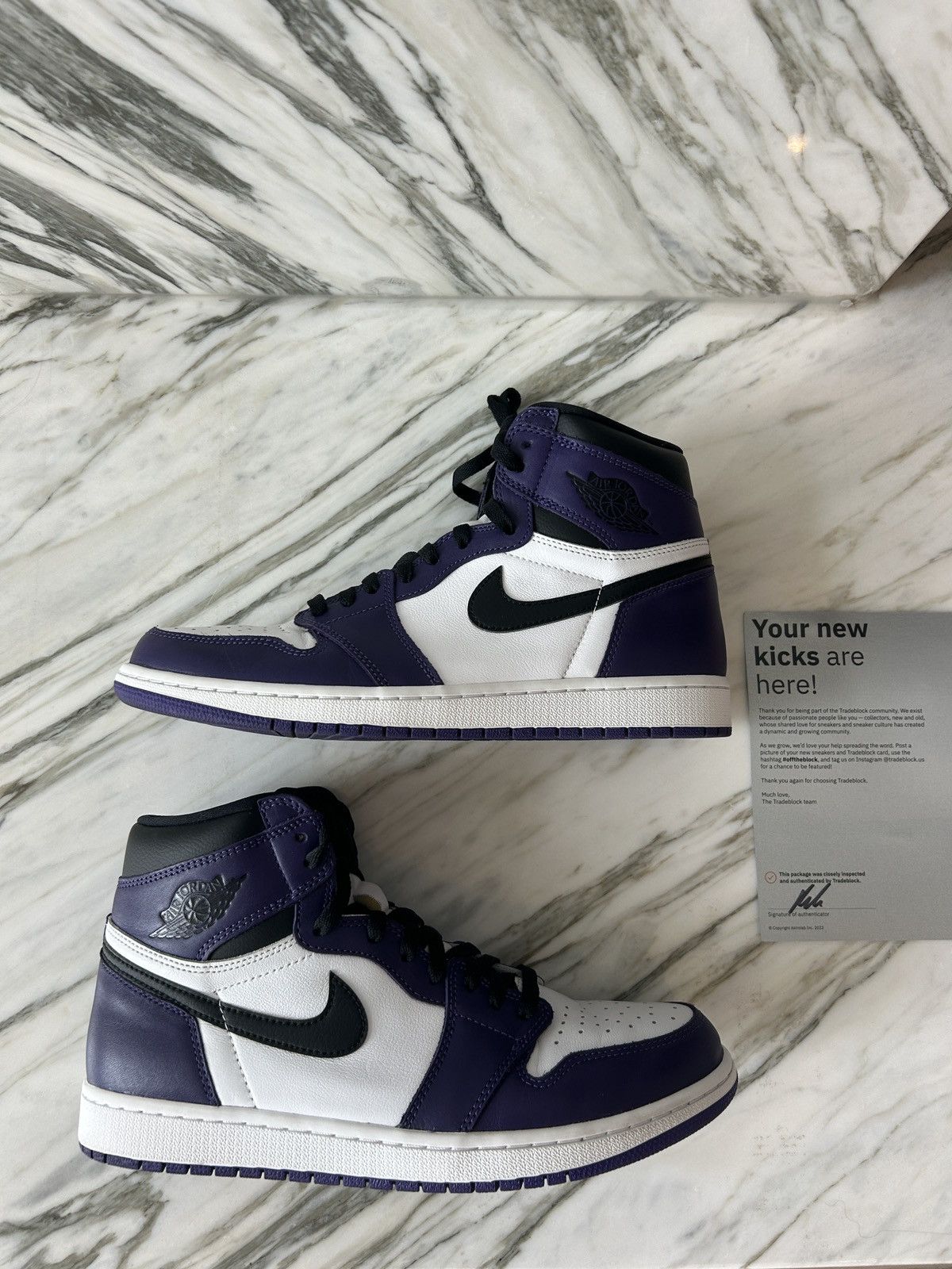 Jordan Brand × Nike Jordan 1 Retro High Court Purple 2.0 White - Size 11.5 Size US 11.5 / EU 44-45 - 1 Thumbnail