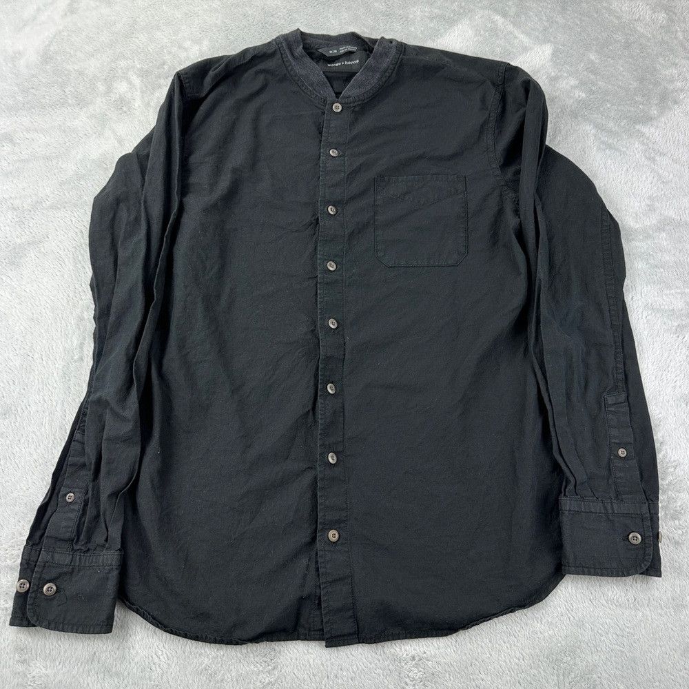 Wings + Horns Wings + Horns Black Button Down Shirt Men