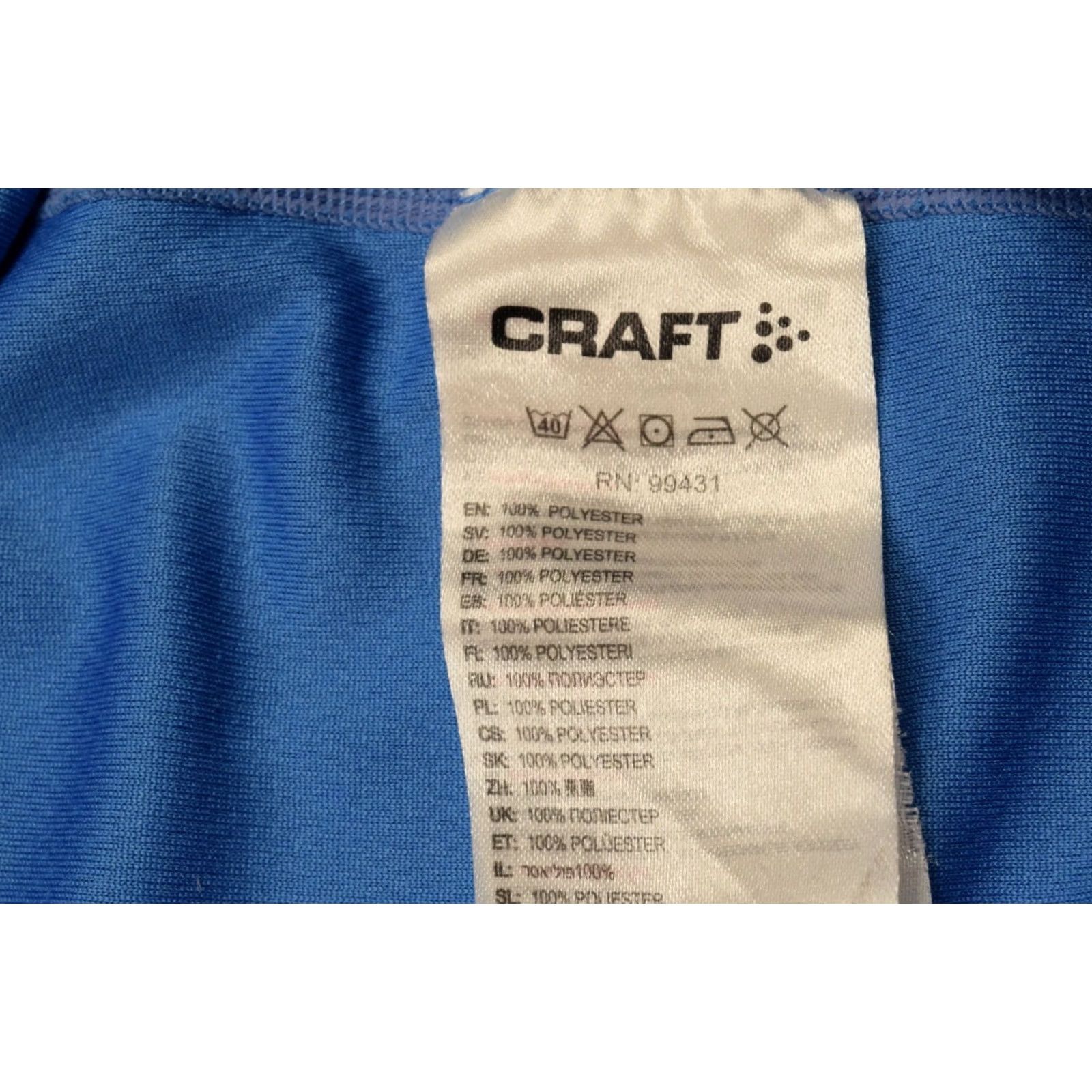 Layer 8 CRAFT Light Blue L1 Ventilation Short Sleeve Hiking Base Layer Top Womens L Shirt Size L / US 10 / IT 46 - 6 Thumbnail