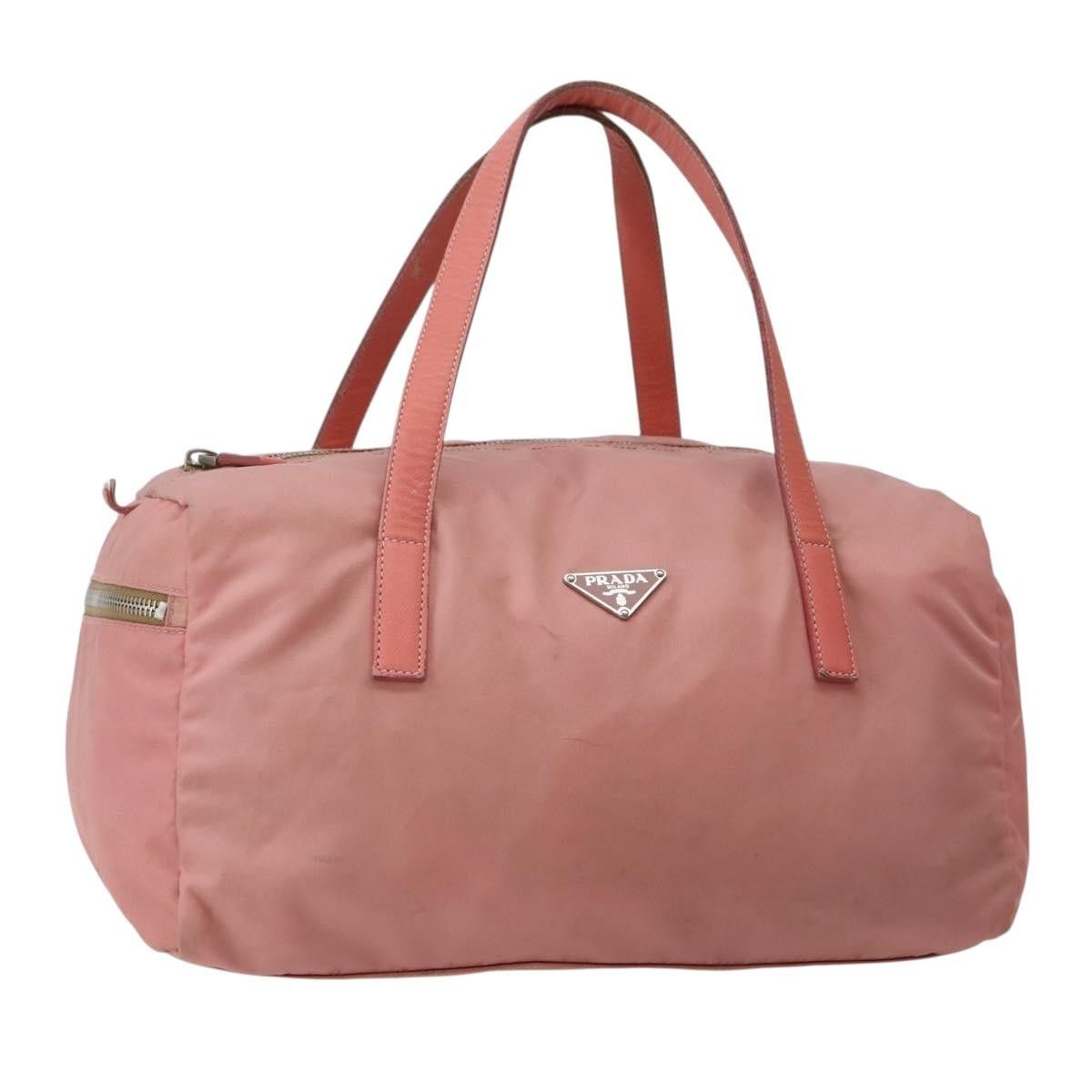 Prada Prada Side Pocket Bauletto Bag Nylon with Leather Size ONE SIZE - 1 Thumbnail