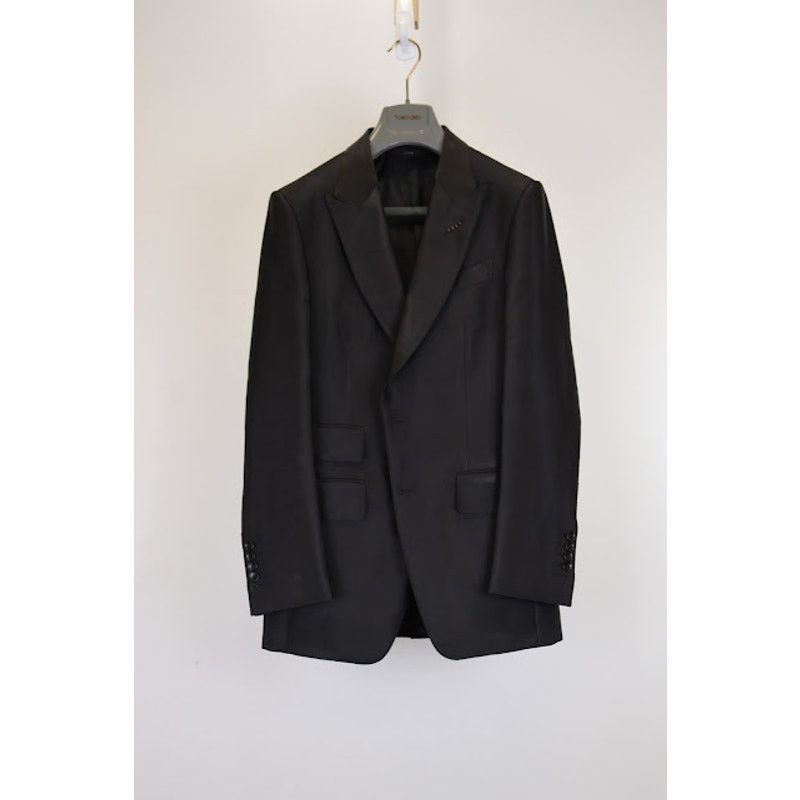 Tom Ford o1rshd1 Giacca Jacket Shiny Blazer in Black Size US S / EU 44-46 / 1 - 1 Thumbnail