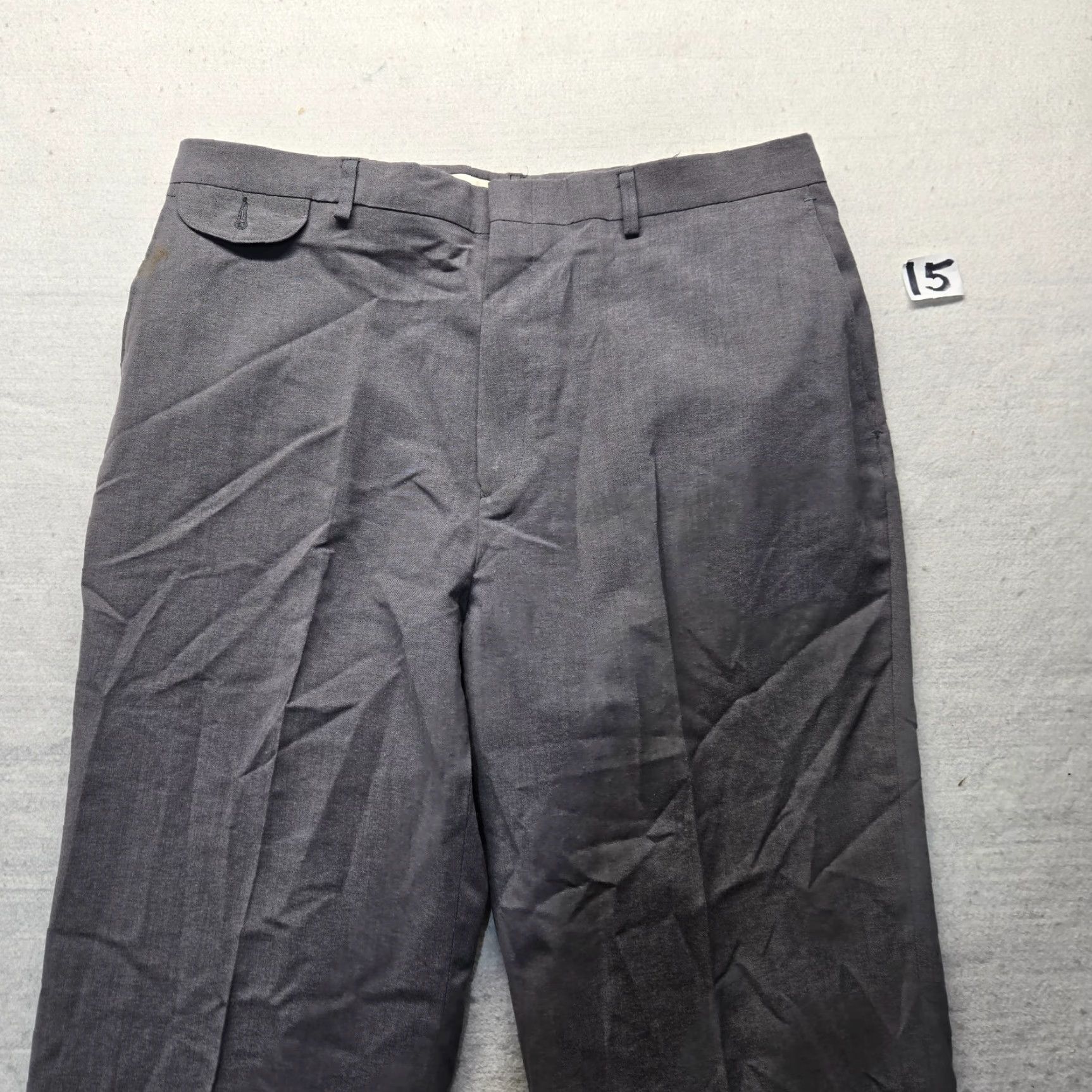 Haggar HAGGAR Solid Gray Dress Pants Slacks Adult Men's 36 x 31 Size US 36 / EU 52 - 2 Thumbnail