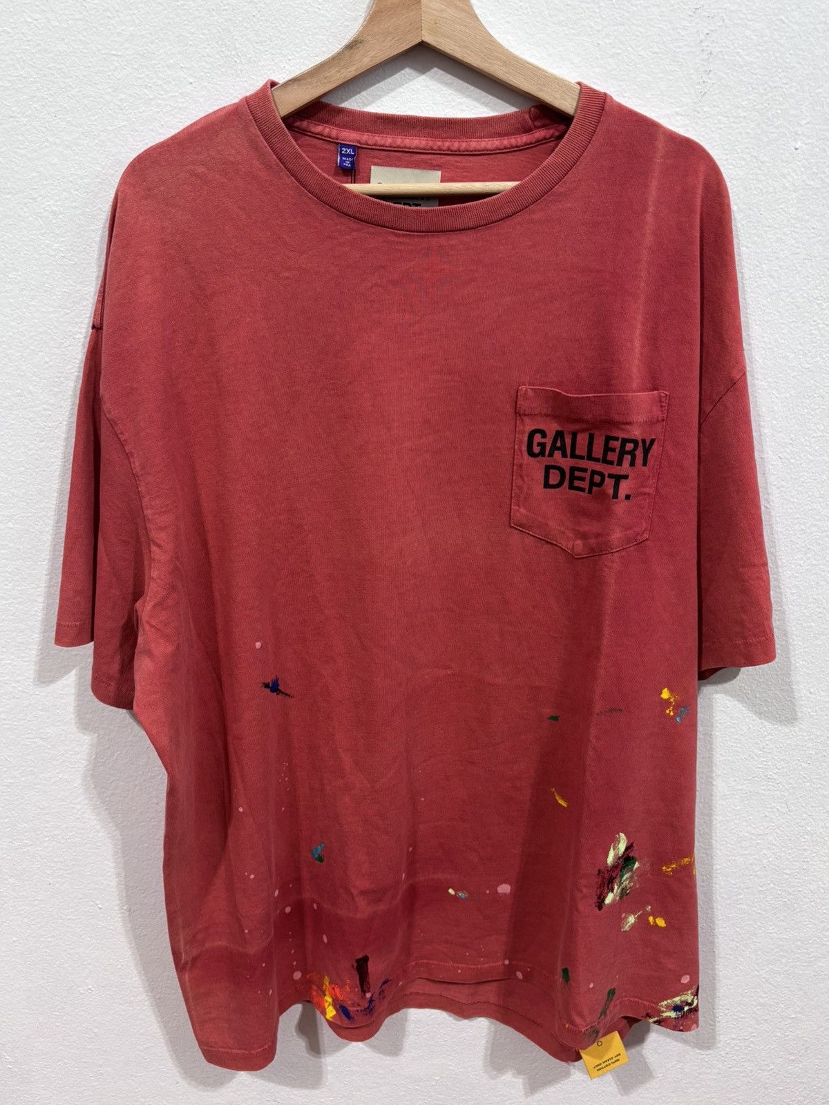 Gallery Dept. Gallery Dept. Vintage Logo Painted Red Tee Size US XXL / EU 58 / 5 - 1 Thumbnail