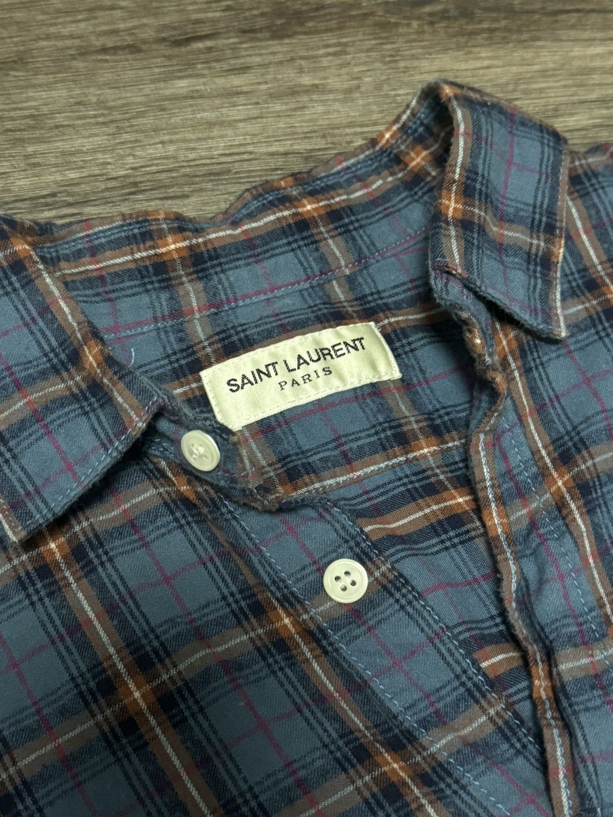 Saint Laurent Paris Saint Laurent flannel shirt Size US M / EU 48-50 / 2 - 7 Thumbnail