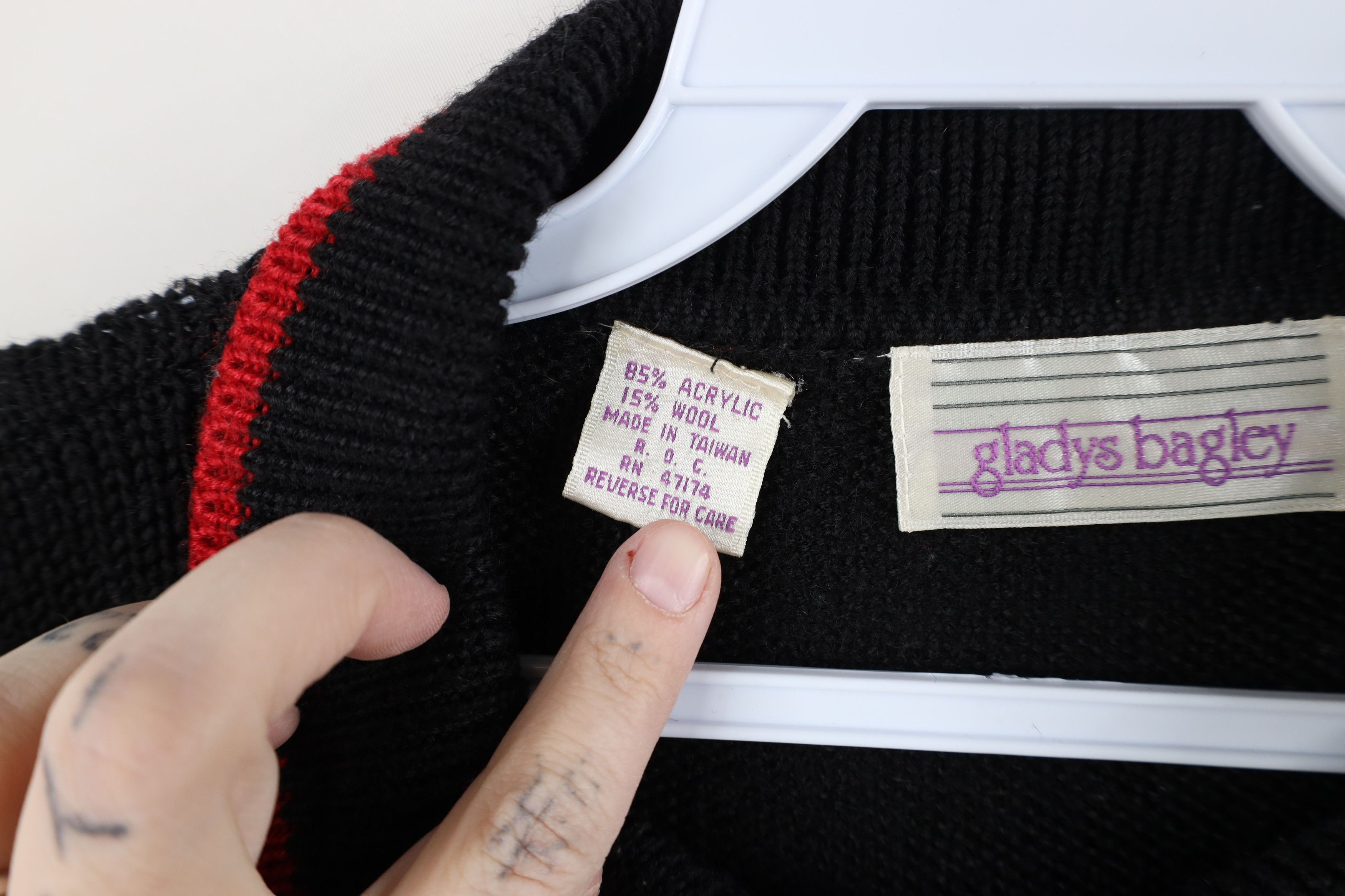 Vintage Vintage 90s Streetwear Ribbed Knit Collared Pullover Sweater Size L / US 10 / IT 46 - 6 Thumbnail