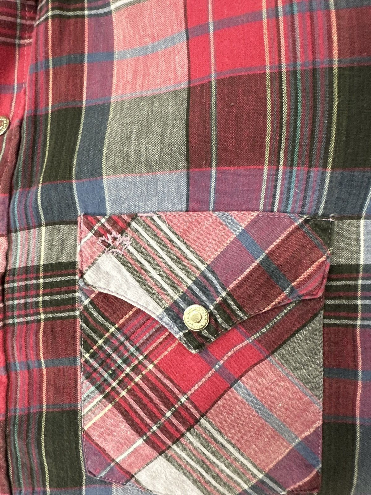 Vintage Vintage 1980s Western Craft Snap-up Plaid Shirt Size XL Size US XL / EU 56 / 4 - 6 Thumbnail
