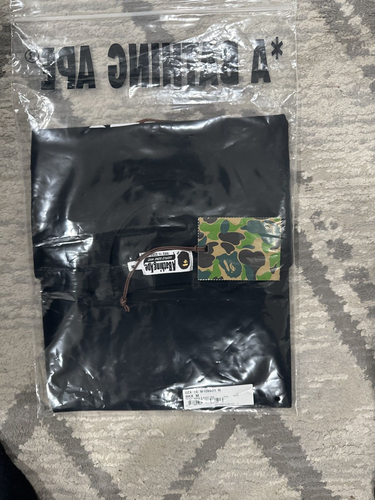 Anti Social Social Club × Bape Bape * Assc black T shirt size medium Size US M / EU 48-50 / 2 - 5 Thumbnail