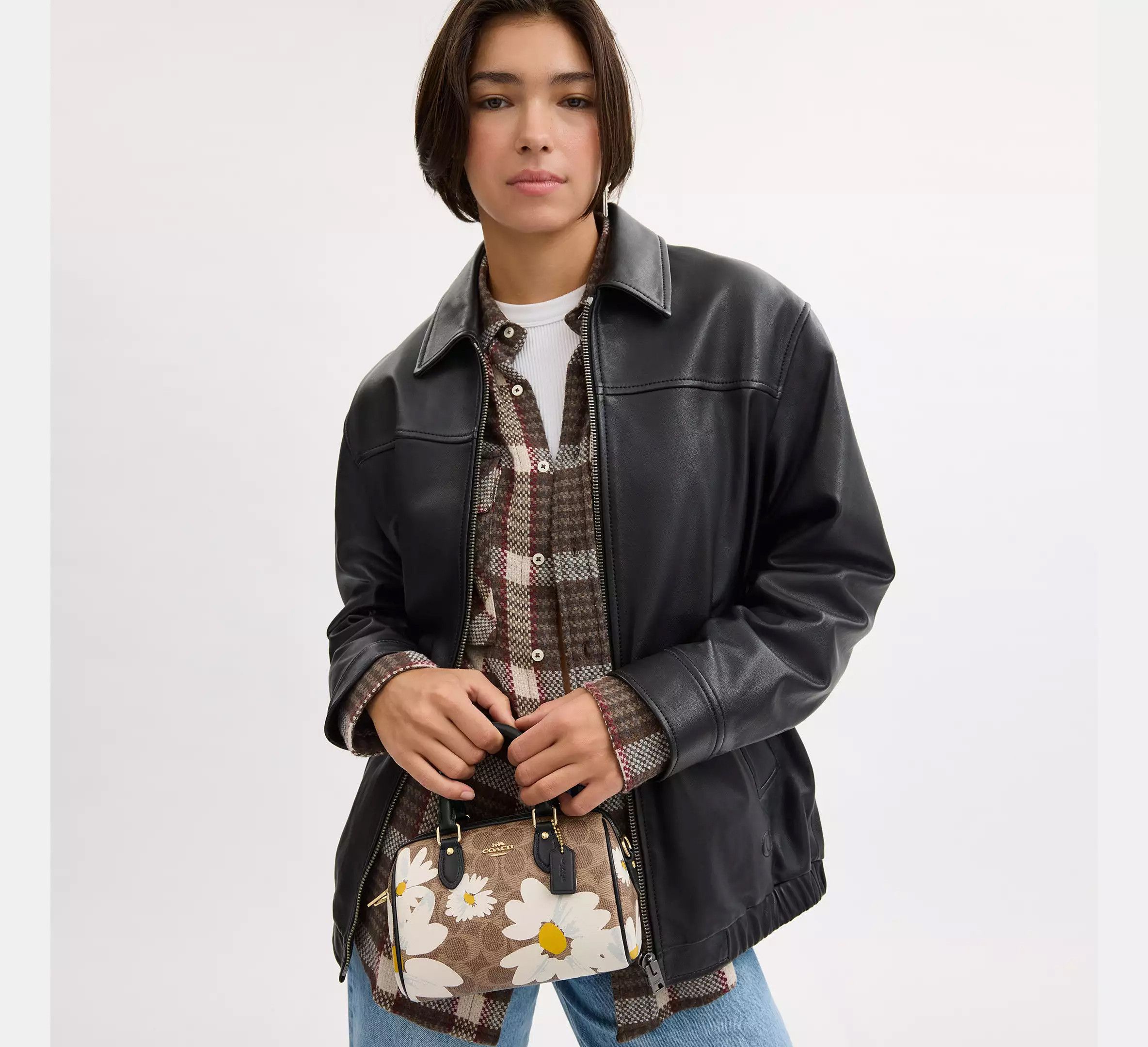 Coach Mini Rowan Crossbody Bag With Floral Print CZ596 Size ONE SIZE - 9 Thumbnail
