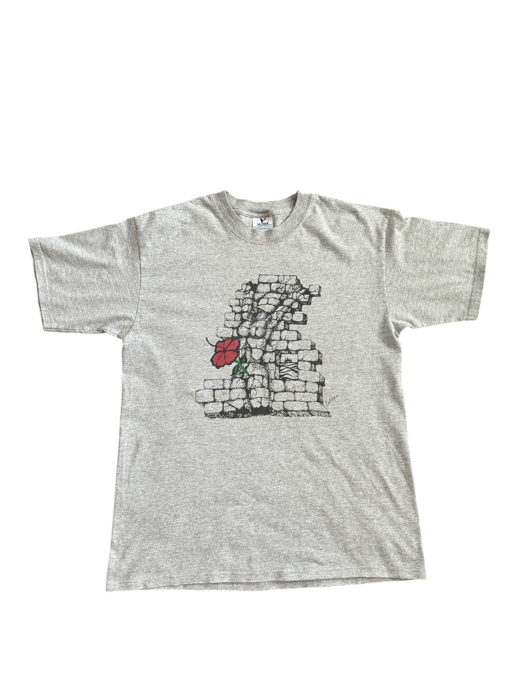 Other Vintage Y2K Art Tee - Women / Brick Wall / Flower Graphic Size US L / EU 52-54 / 3 - 1 Thumbnail