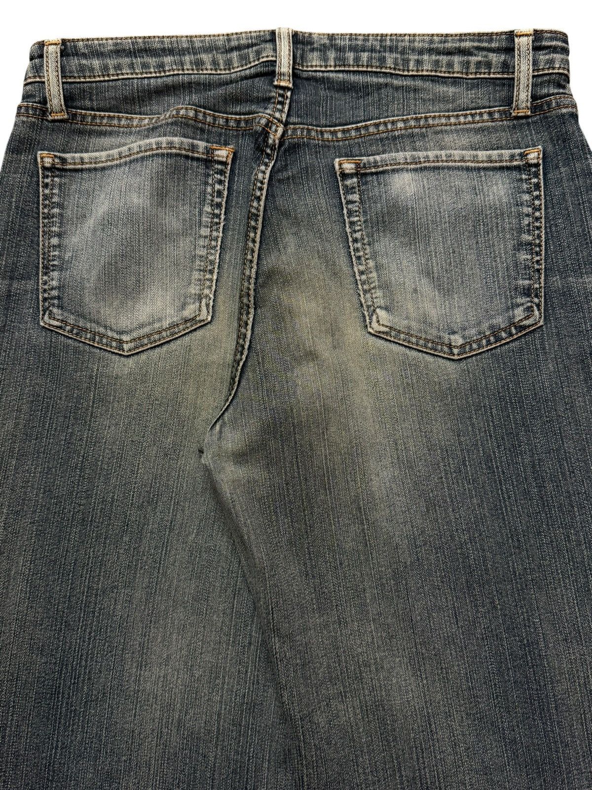 KMRii Vintage Y2K Japanese Brand Faded Wash Distress Straight Leg Size US 31 - 4 Thumbnail
