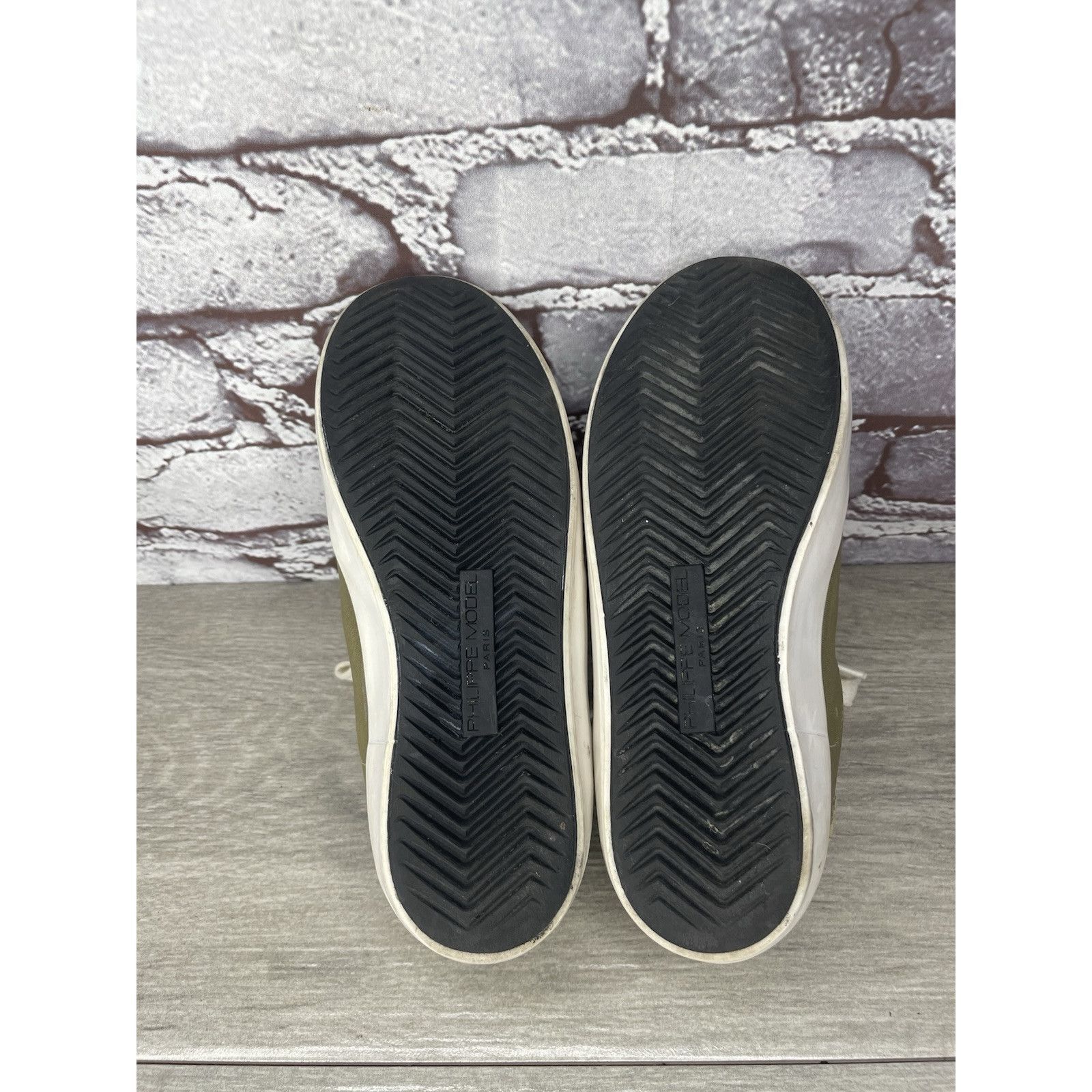 Philippe Model Philippe Model Paris Olive Green Leather Casual Sneakers Jun Size US 12 / IT 42 - 6 Thumbnail