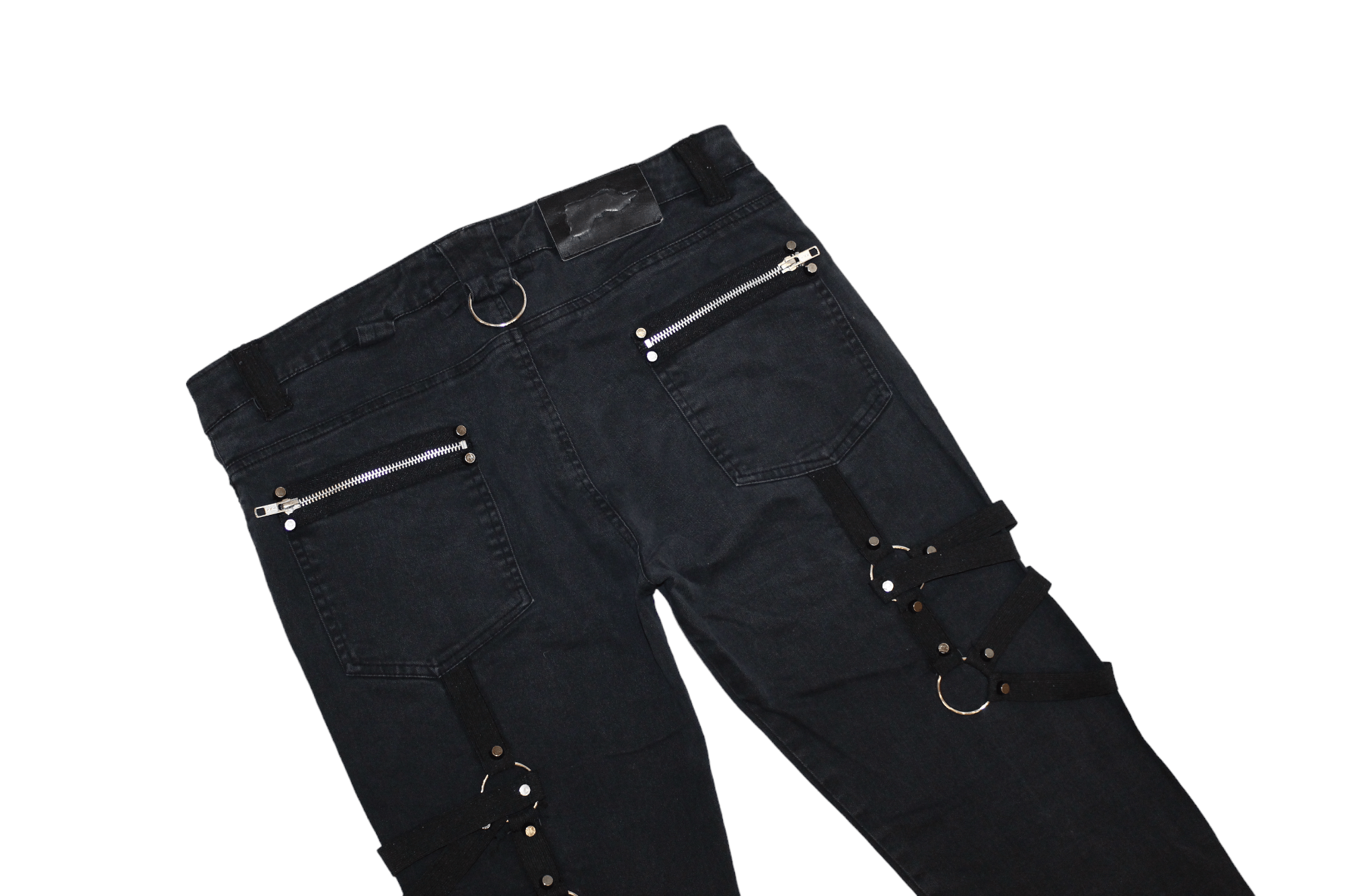 Beauty Beast Vixxsin Slim Fit Bondage Zippers Faded Black Stretch Pants Size US 32 / EU 48 - 9 Thumbnail