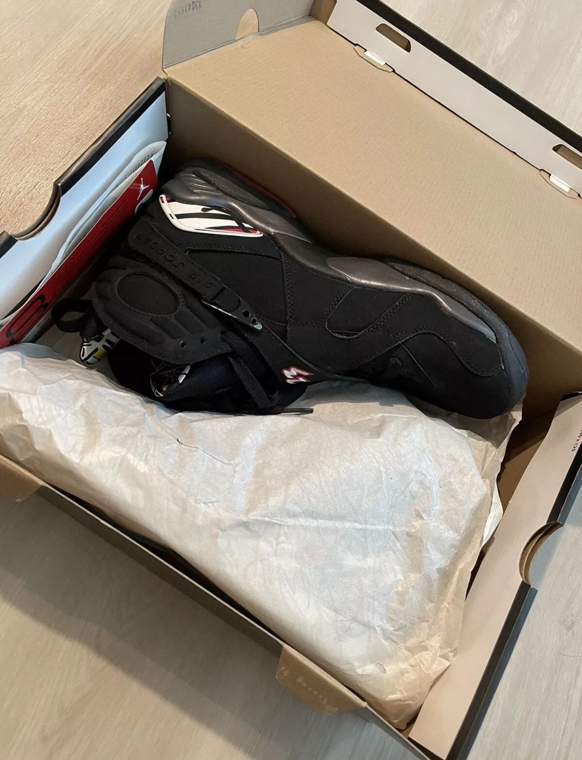 Jordan Brand × Nike Deadstock 2013 Jordan 8 Retro Playoff Sz 9.5 Size US 9.5 / EU 42-43 - 10 Thumbnail