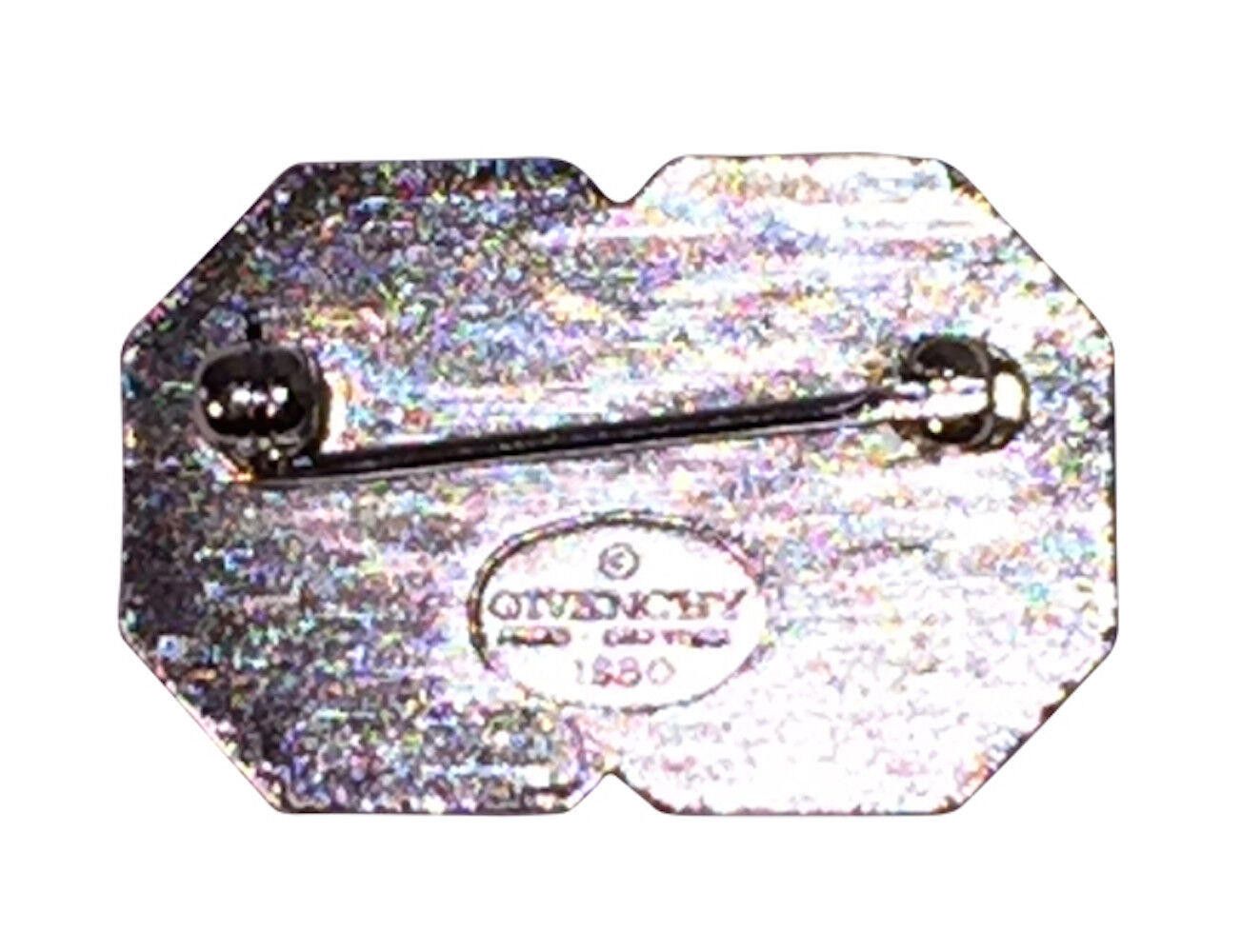 Givenchy Givenchy GG Silver and Blue Enamel Pin Size ONE SIZE - 3 Thumbnail