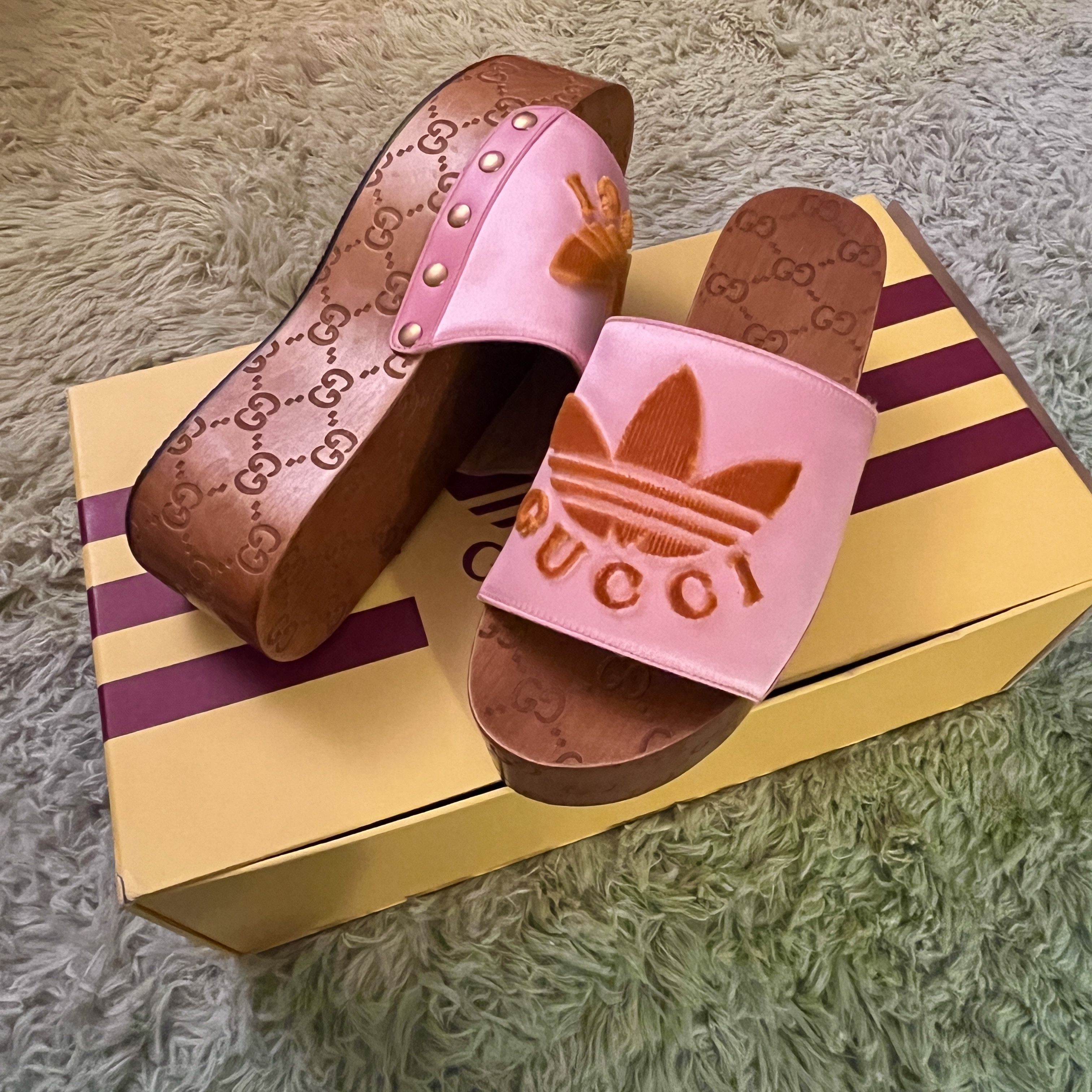 Adidas × Gucci Gucci x Adidas Platforms/Clogs Size US 6 / IT 36 - 1 Thumbnail
