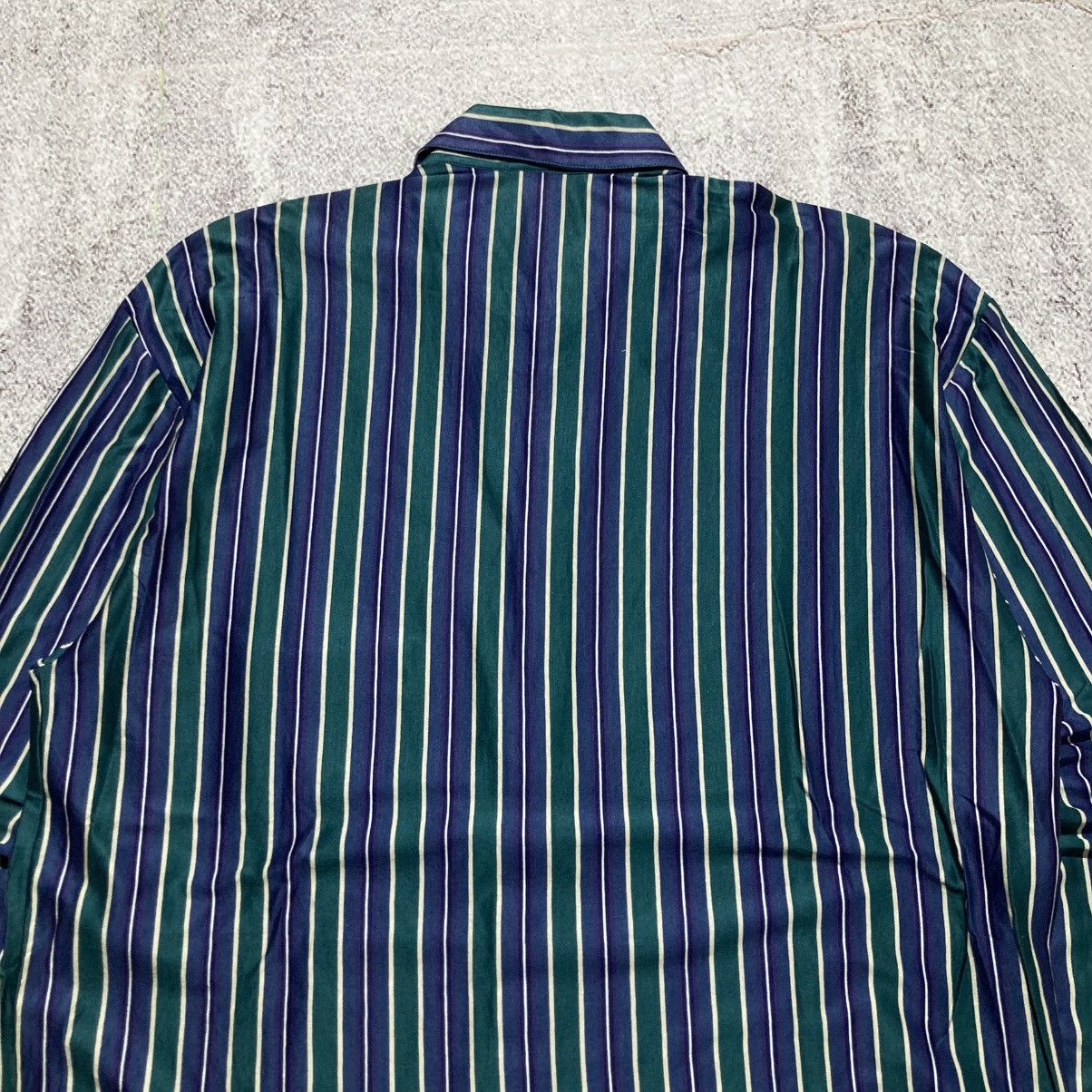 Japanese Brand 🇮🇹 1990s Vintage Pavesi Polvato Silk Striped Shirt Luxury Size US L / EU 52-54 / 3 - 13 Thumbnail